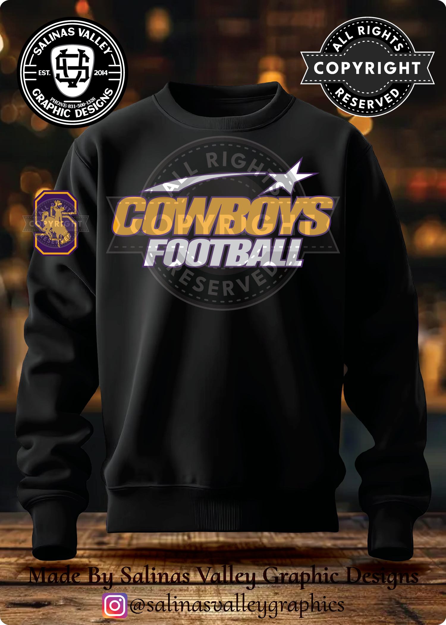 SHS Football Style 1 Black