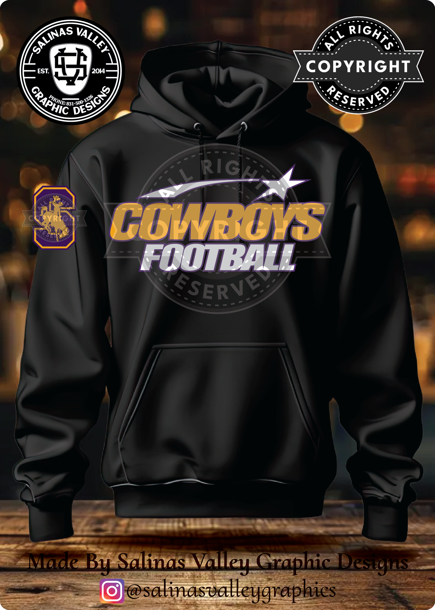SHS Football Style 1 Black