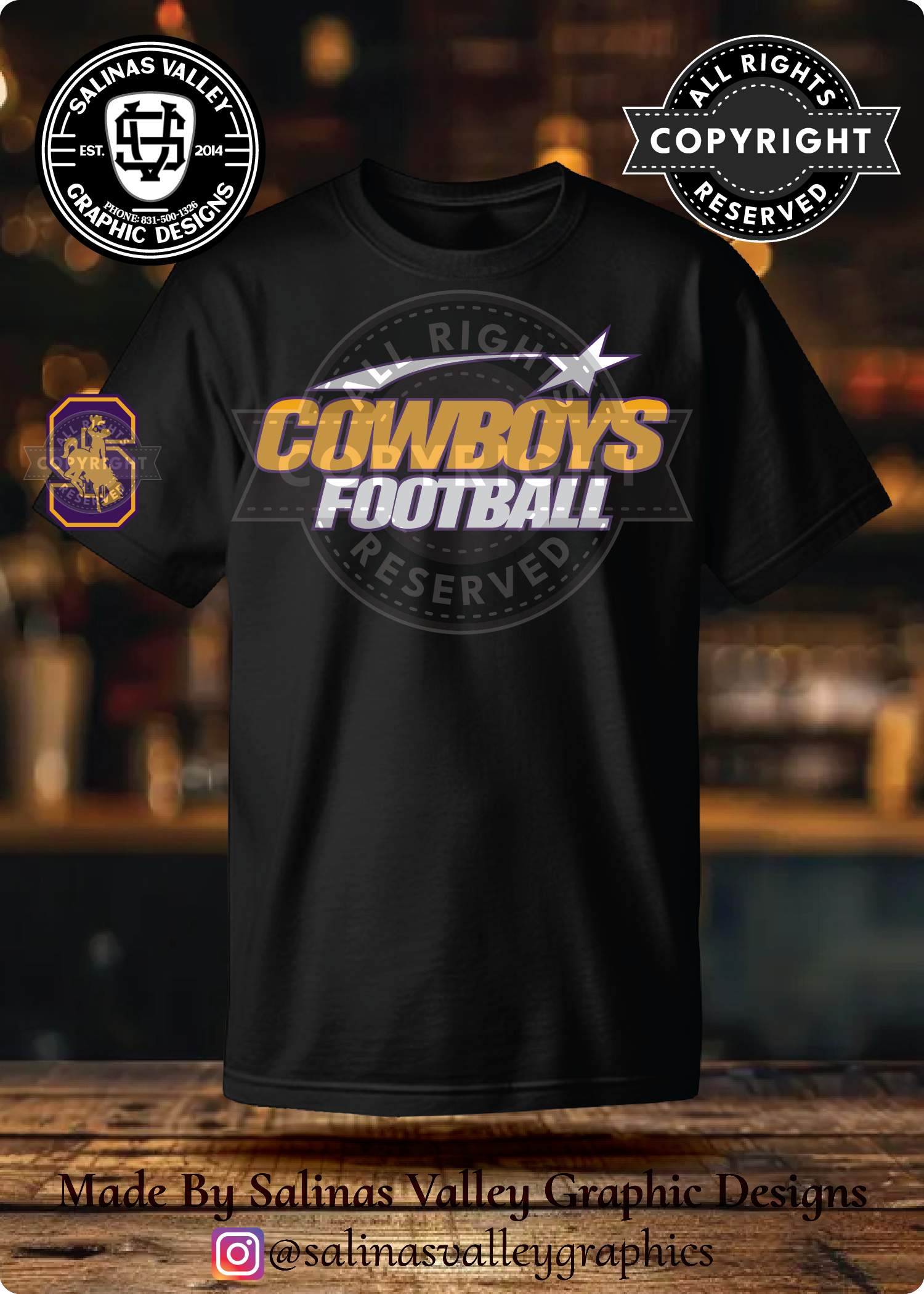 SHS Football Style 1 Black