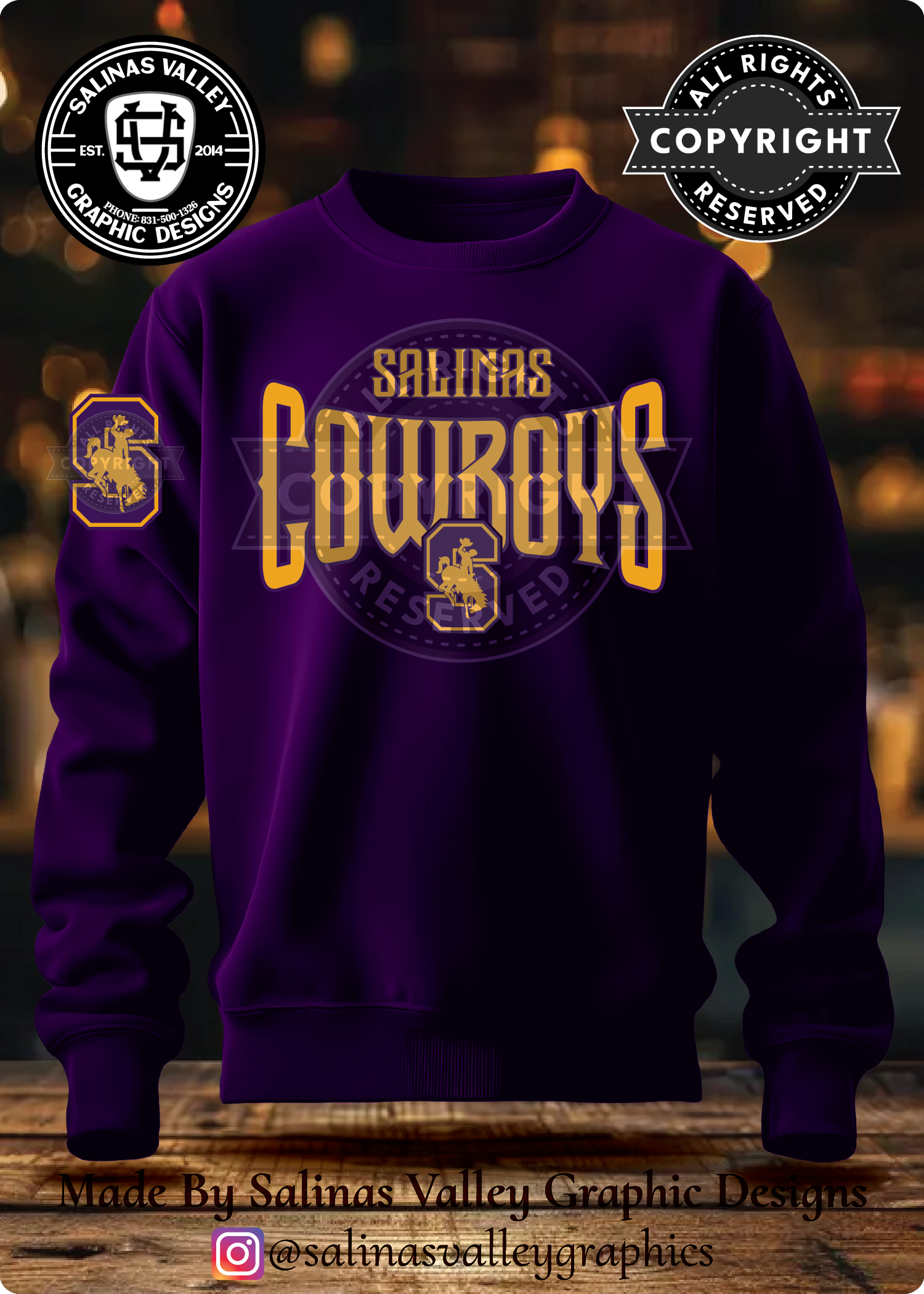 SHS Football Style 11 Purple