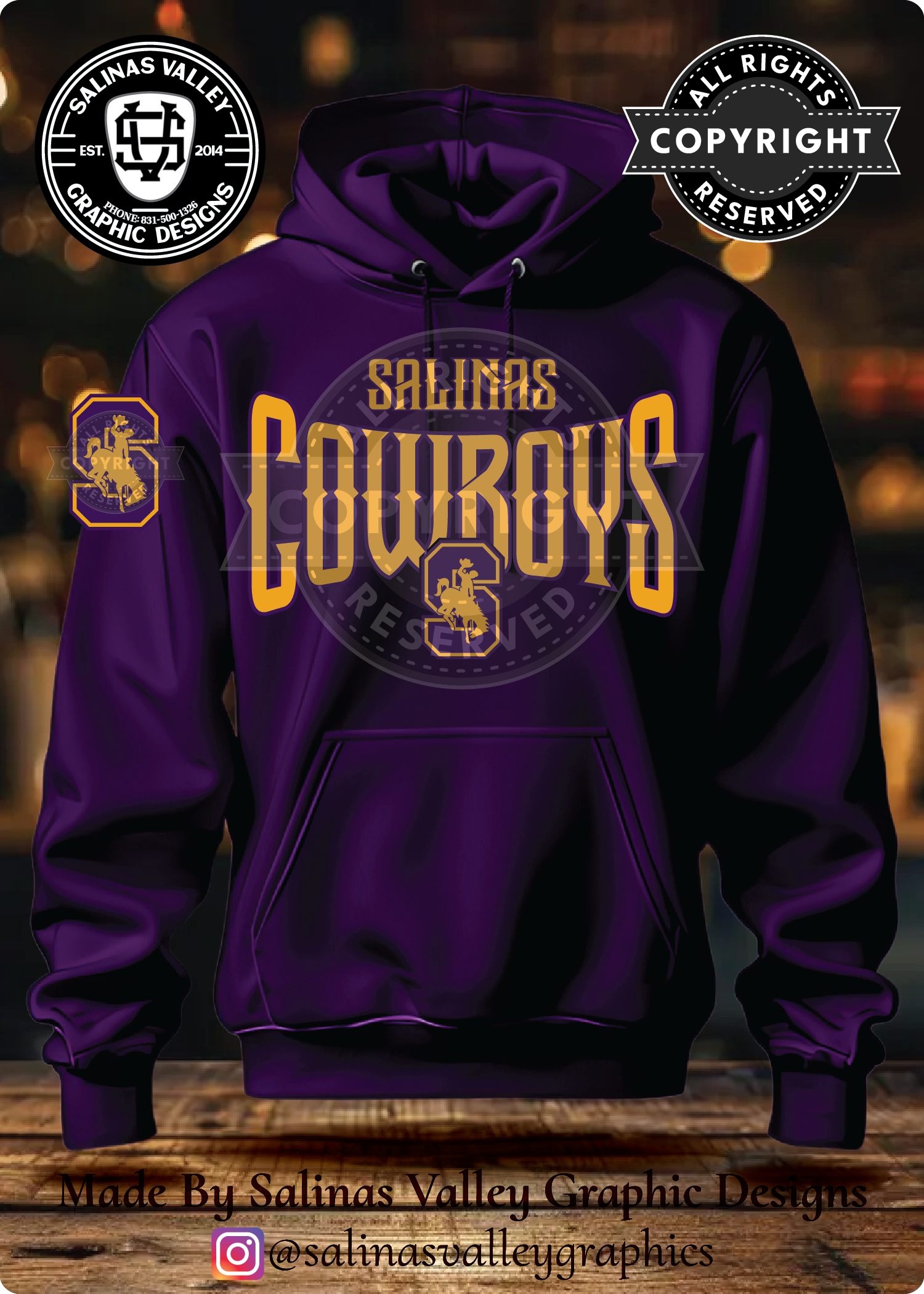 SHS Football Style 11 Purple
