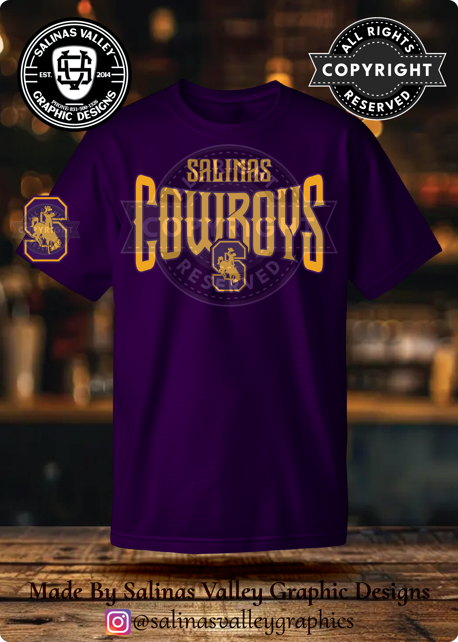 SHS Football Style 11 Purple