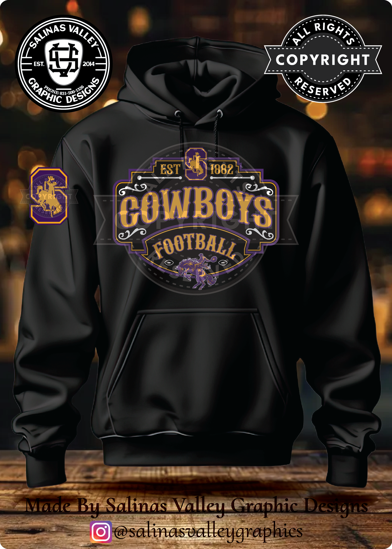 SHS Football Style 12 Black