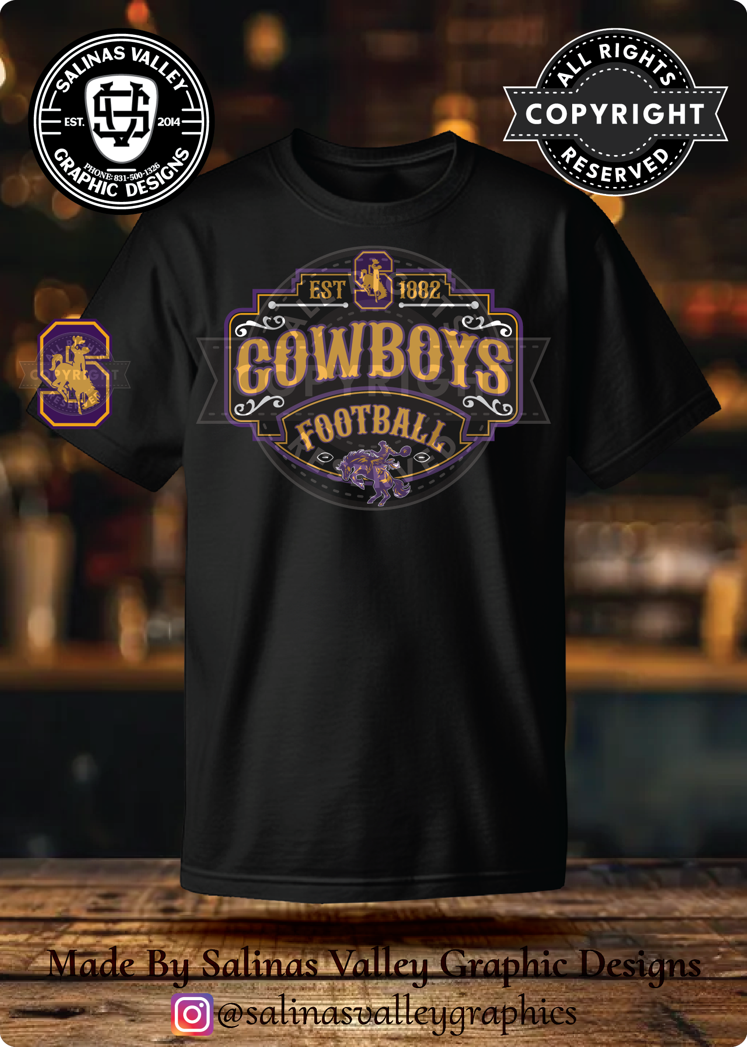 SHS Football Style 12 Black