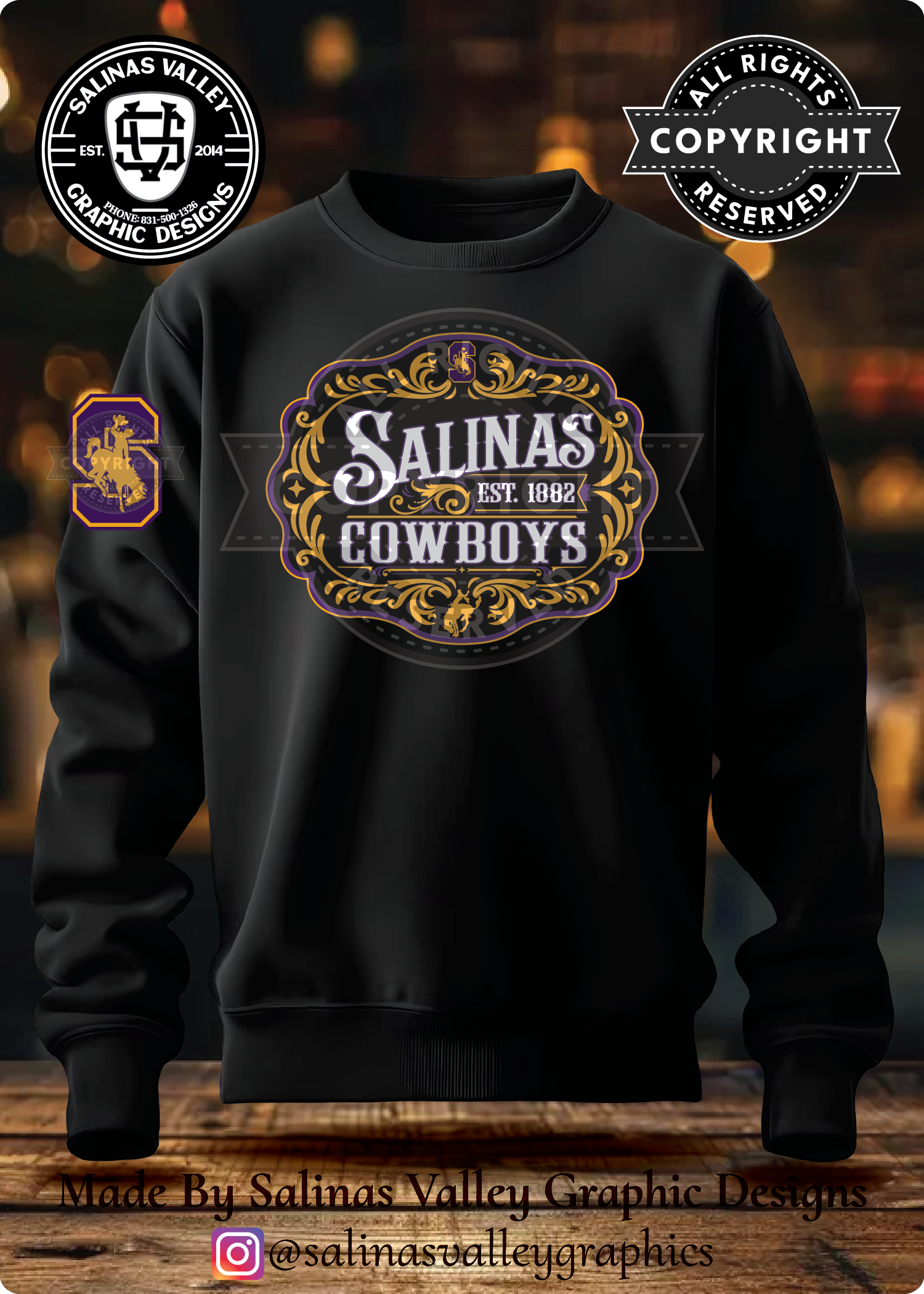 SHS Football Belt Buckle Black