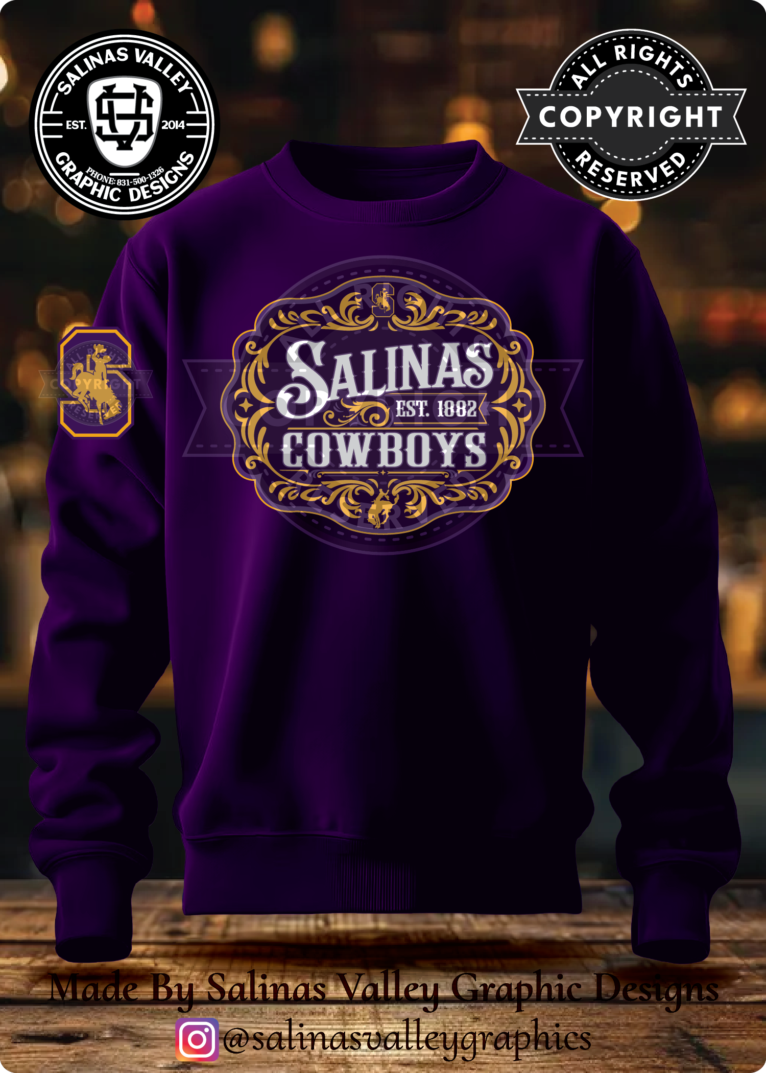 SHS Football Belt Buckle Purple