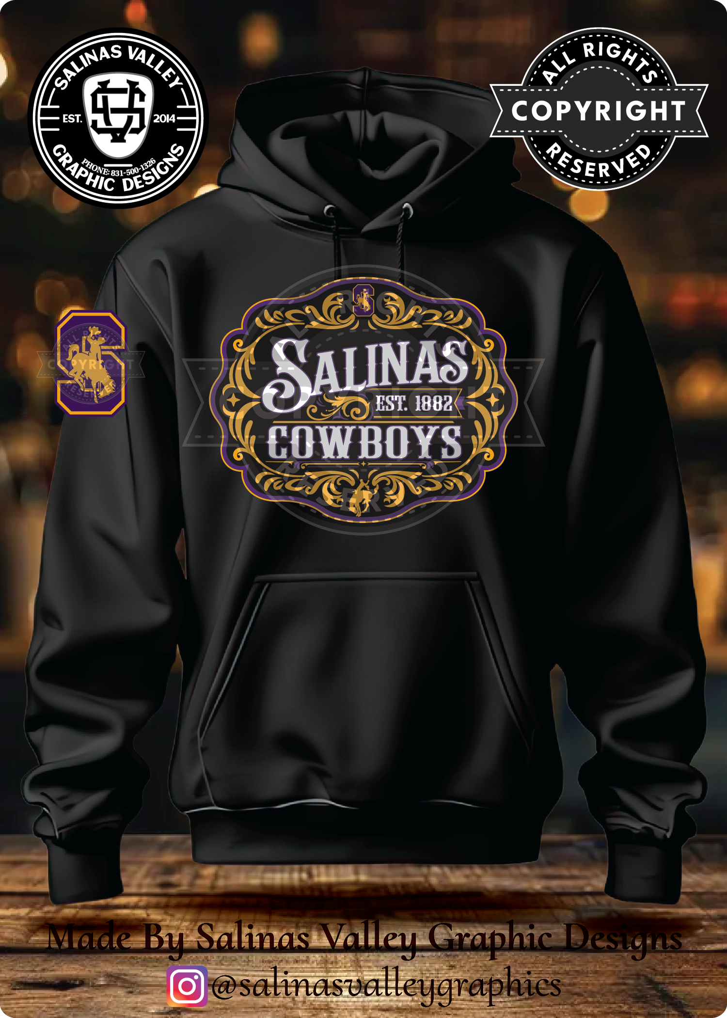 SHS Football Belt Buckle Black