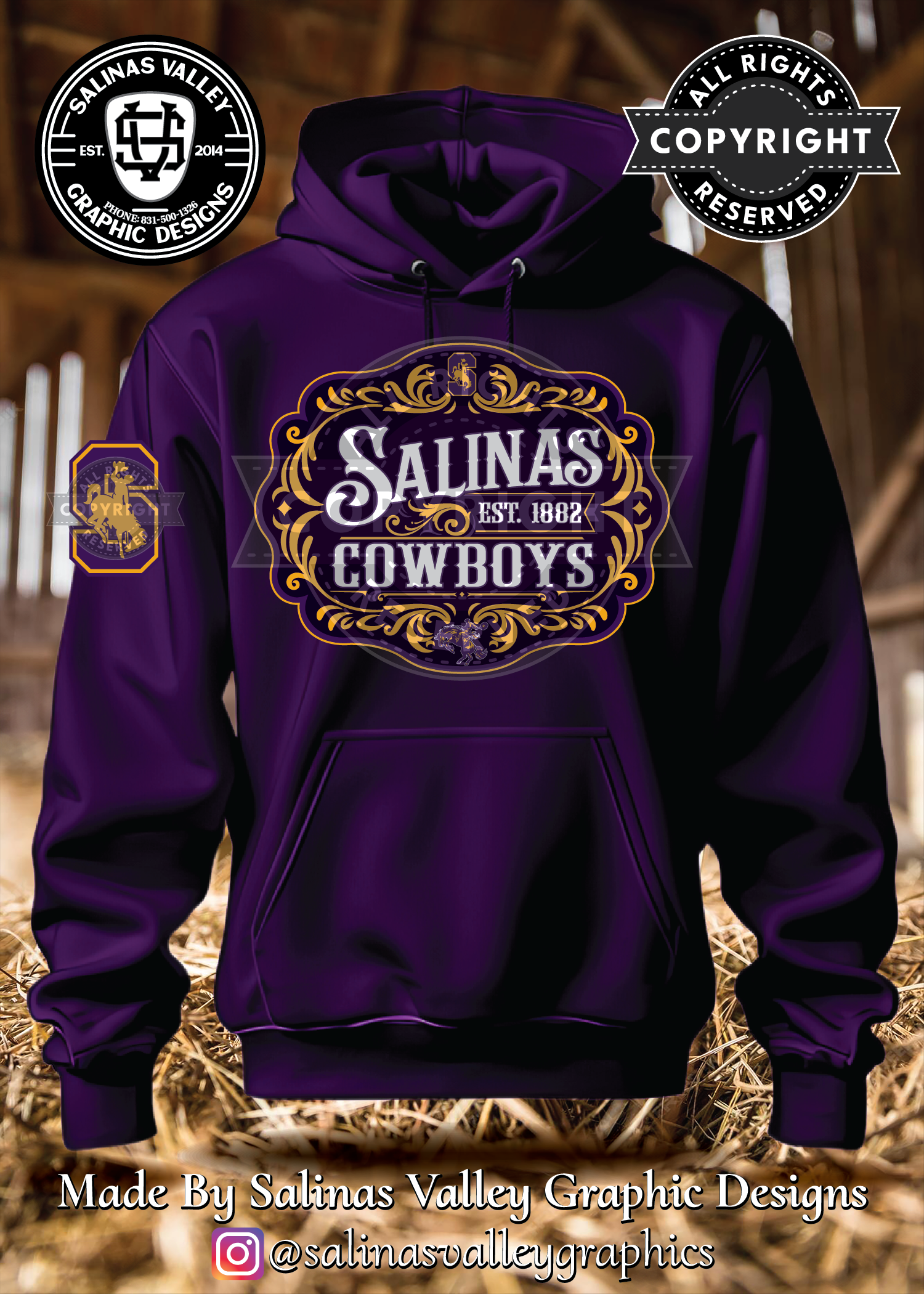 SHS Football Belt Buckle Purple - Glitter