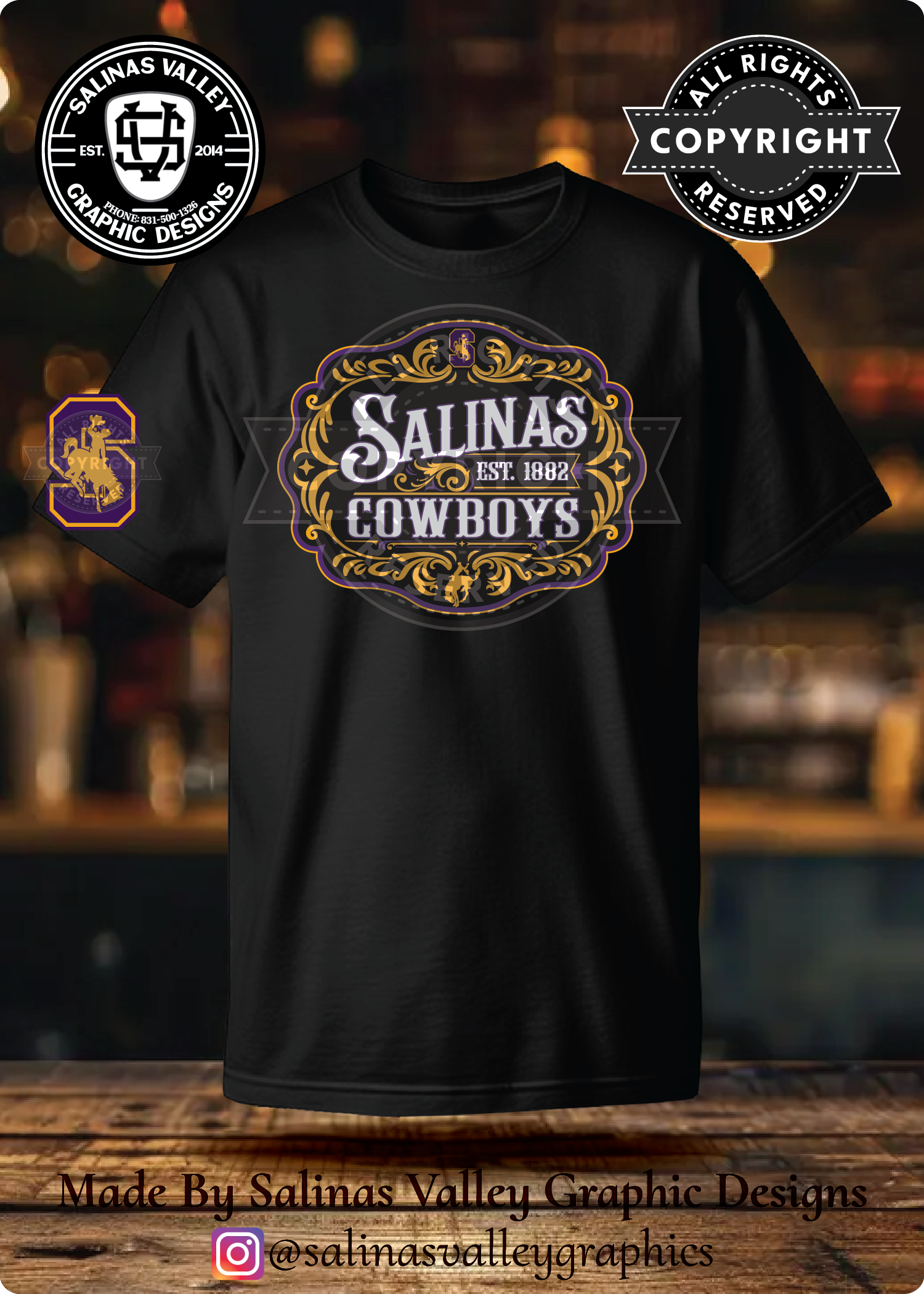 SHS Football Belt Buckle Black