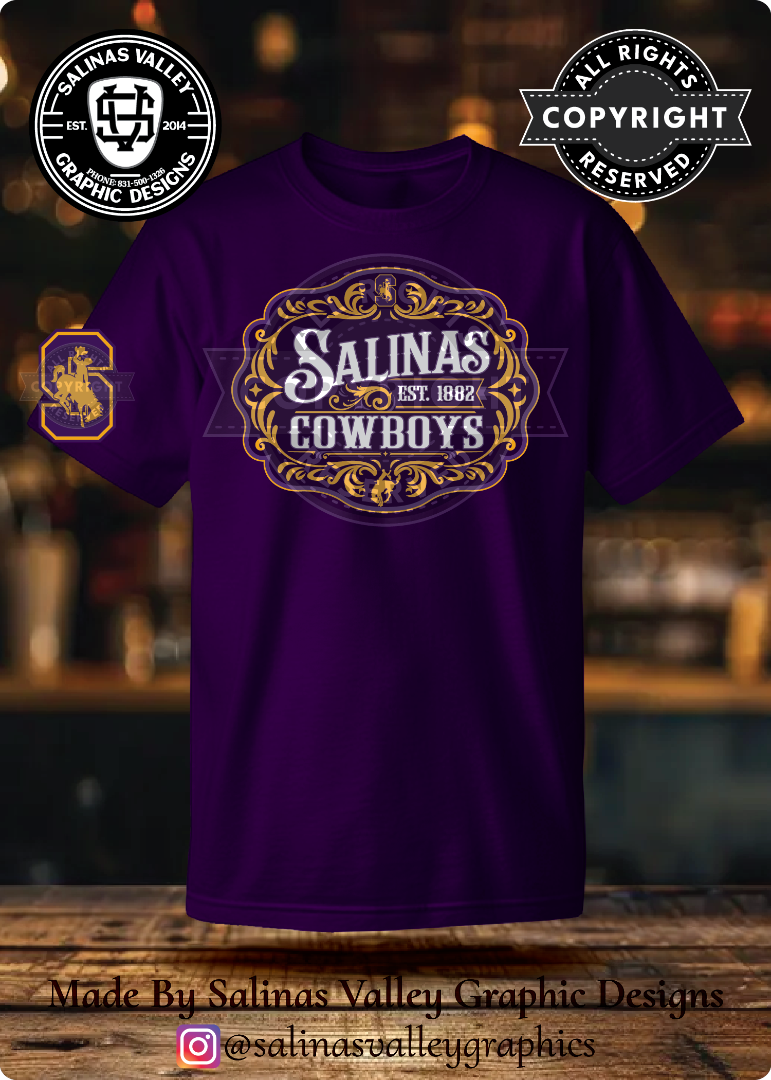 SHS Football Belt Buckle Purple