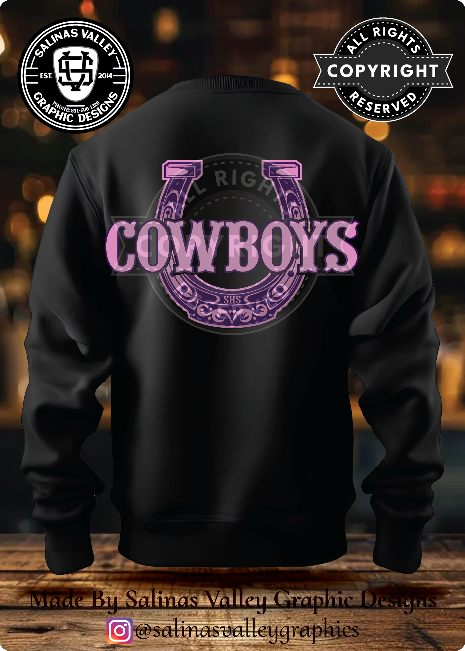 SHS Football PINK OUT NIGHT - Black