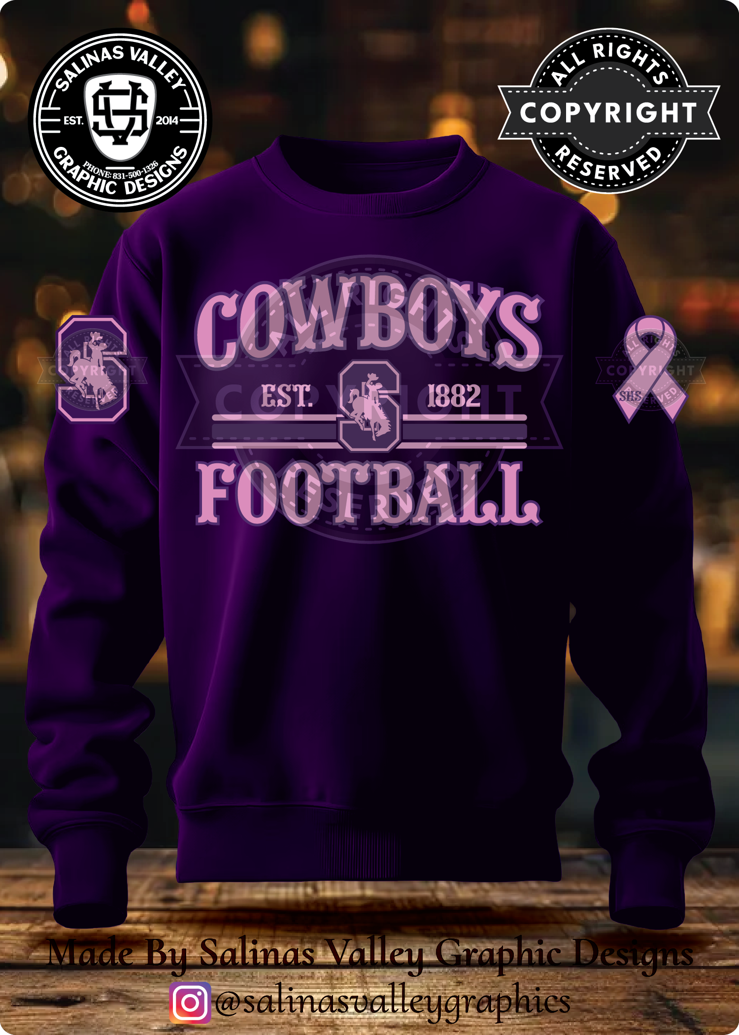 SHS Football PINK OUT NIGHT - Purple