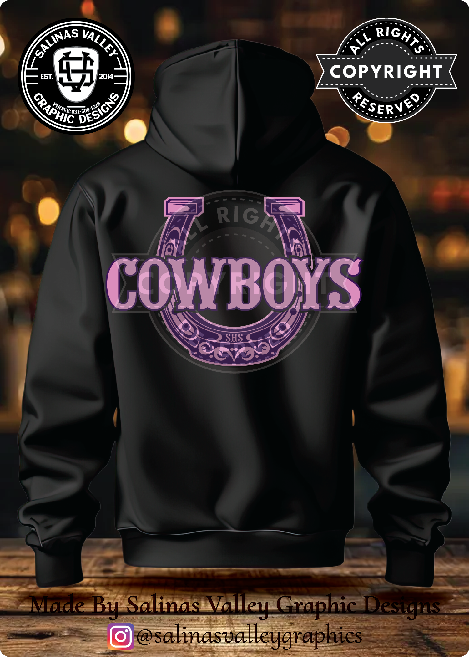 SHS Football PINK OUT NIGHT - Black