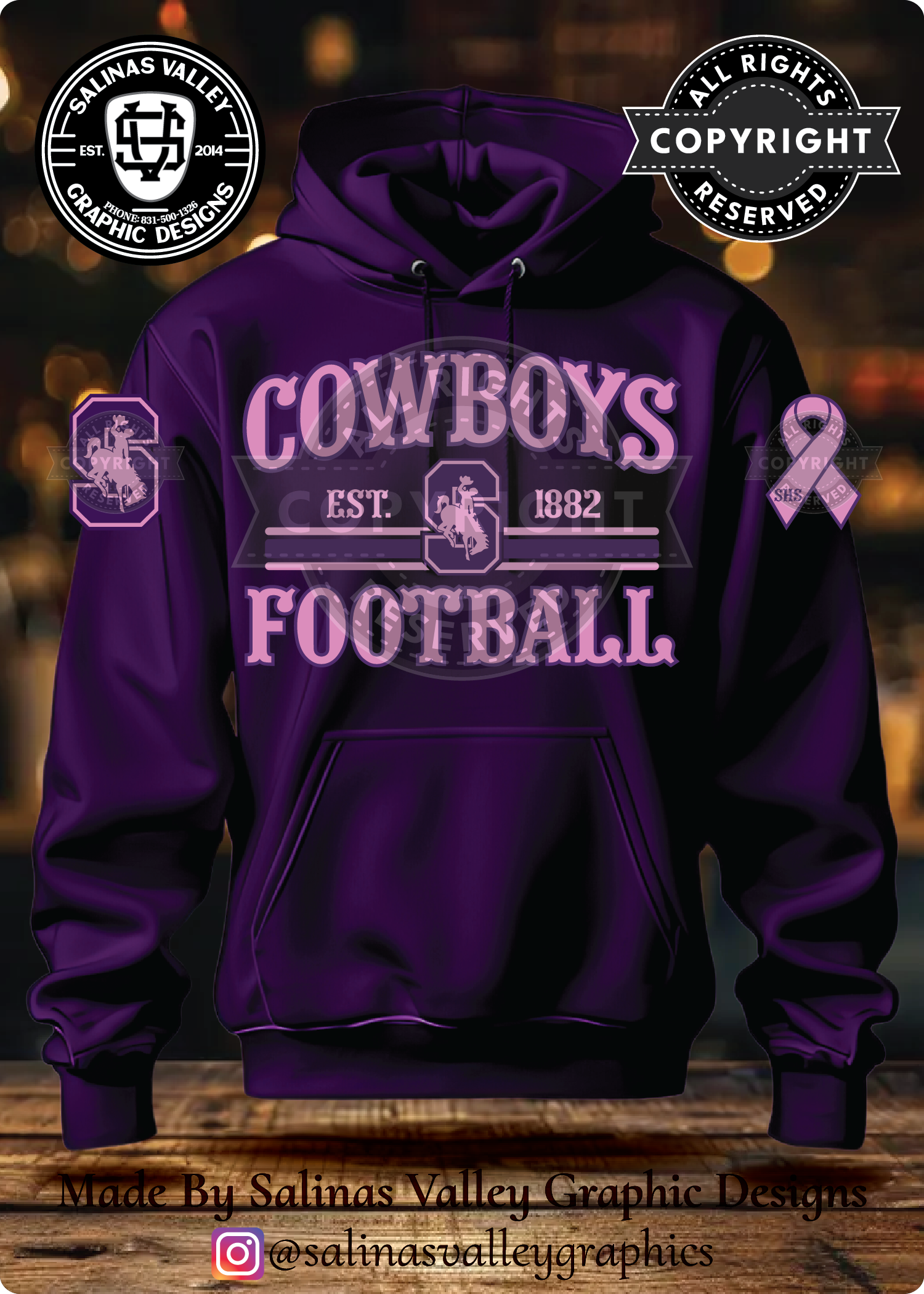 SHS Football PINK OUT NIGHT - Purple