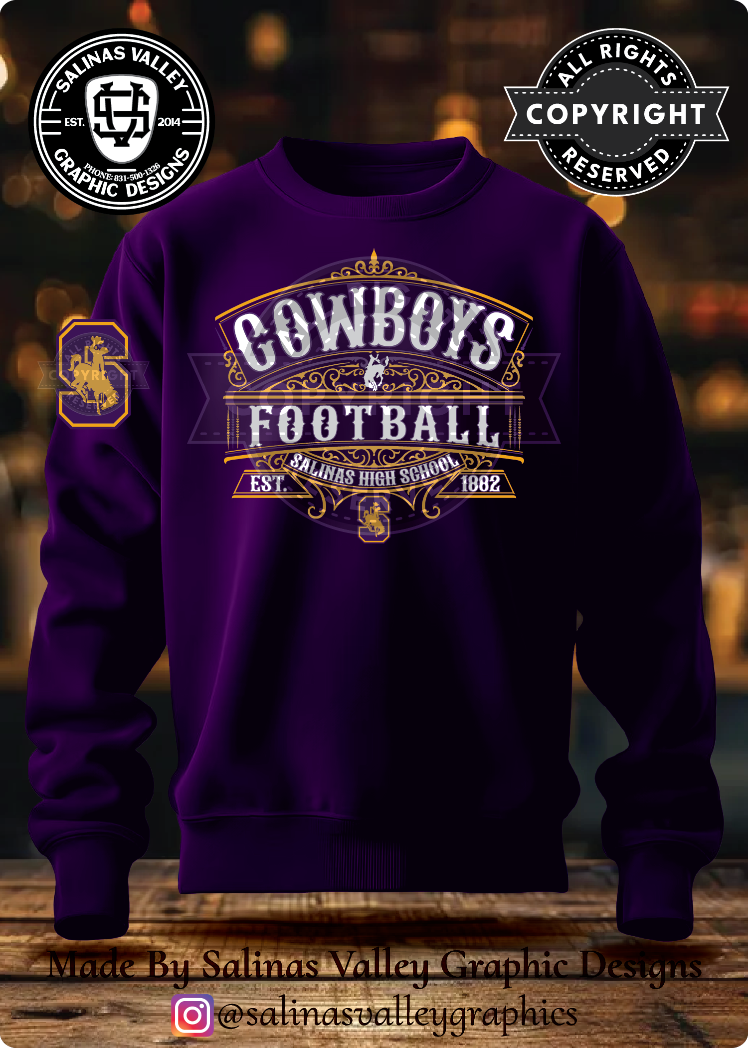 SHS Football Style 16 Purple