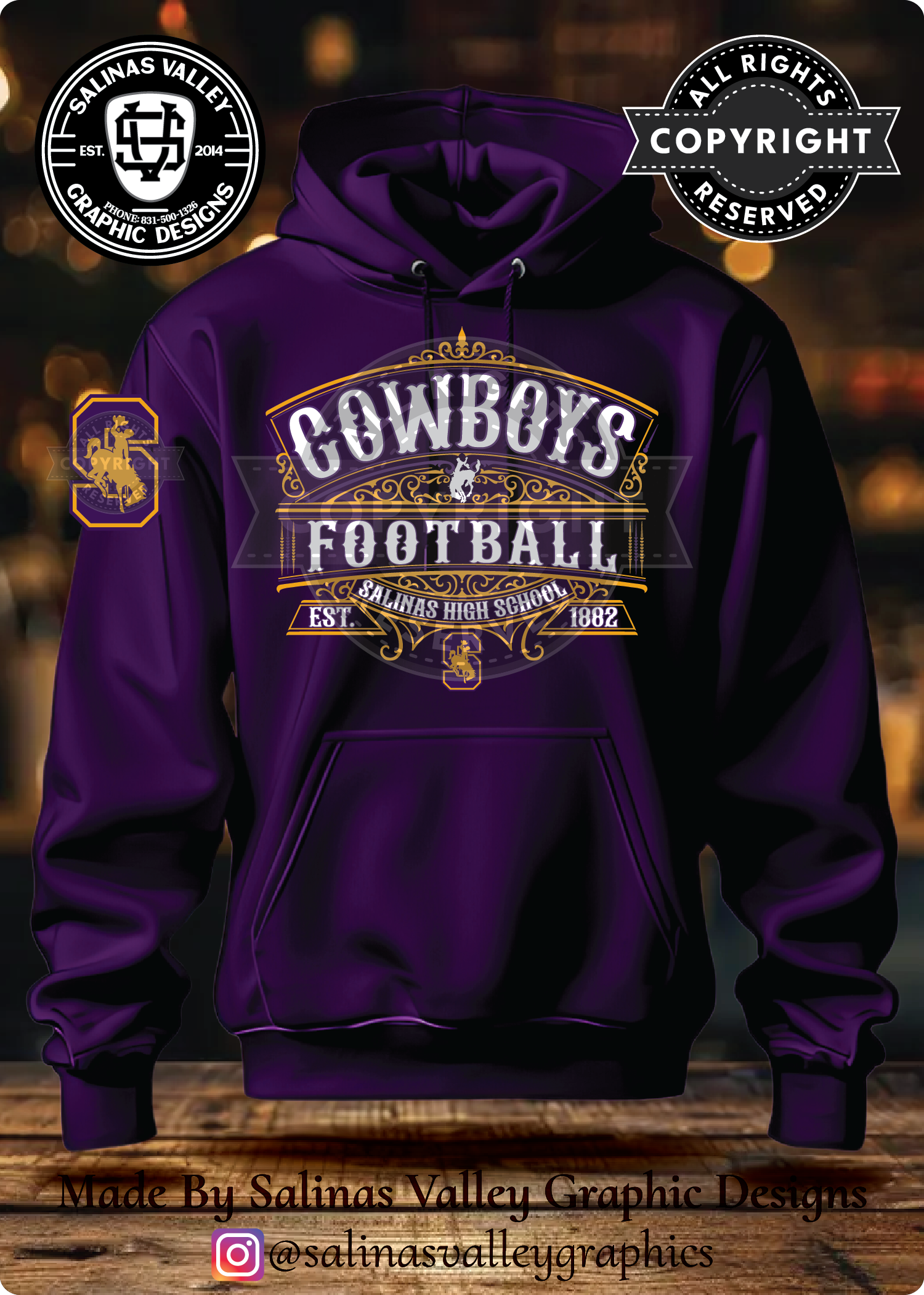 SHS Football Style 16 Purple