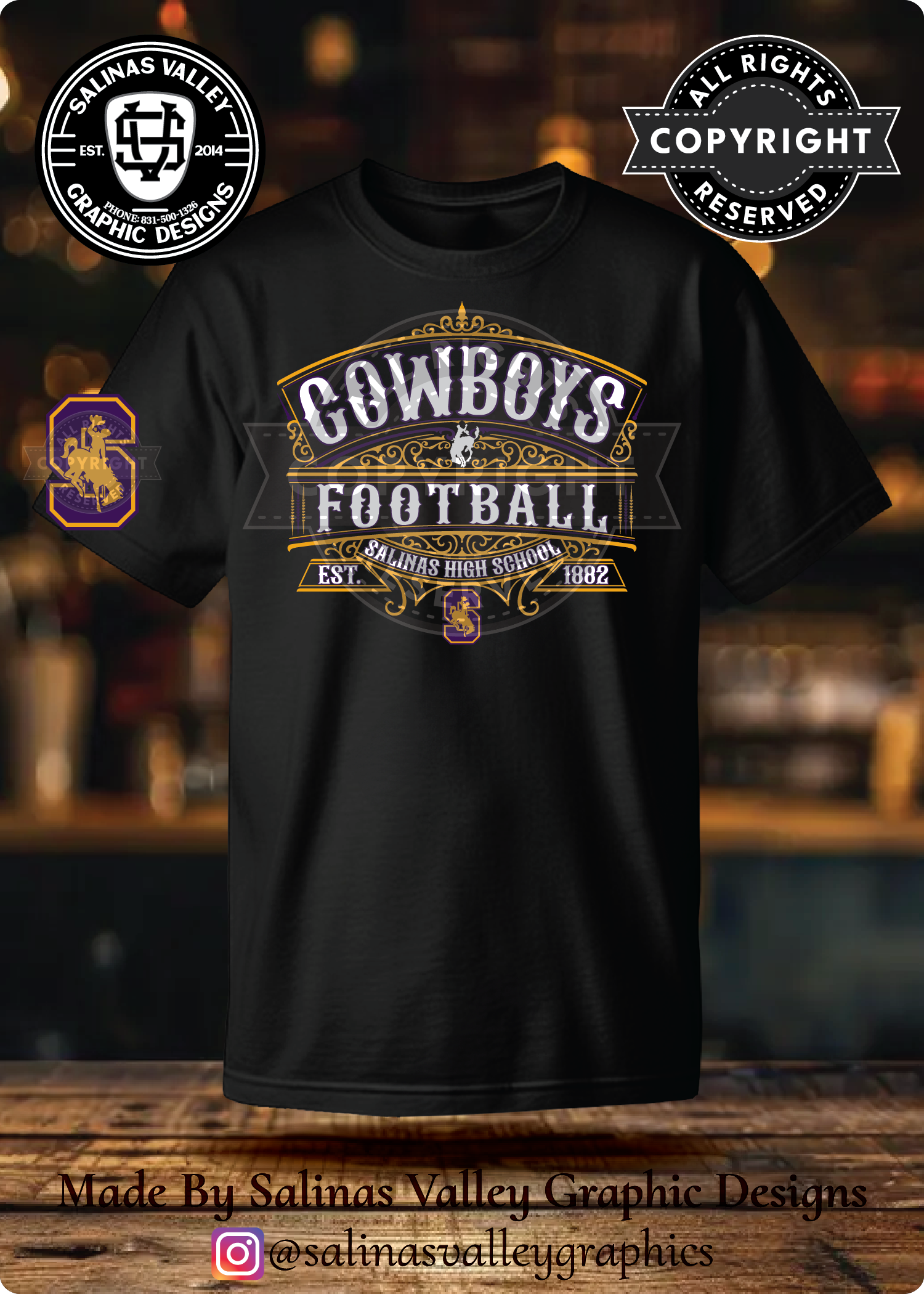 SHS Football Style 16 Black