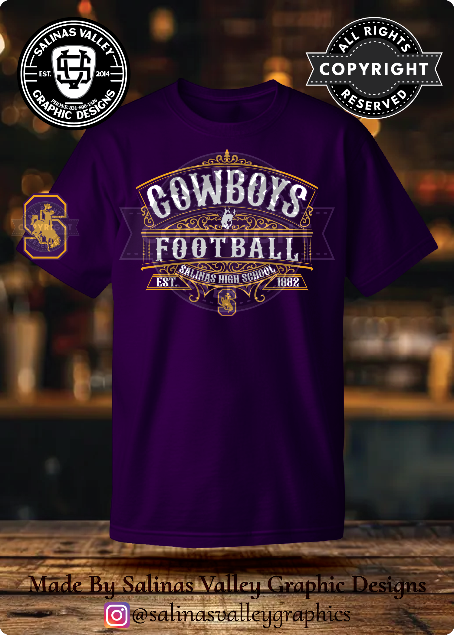 SHS Football Style 16 Purple