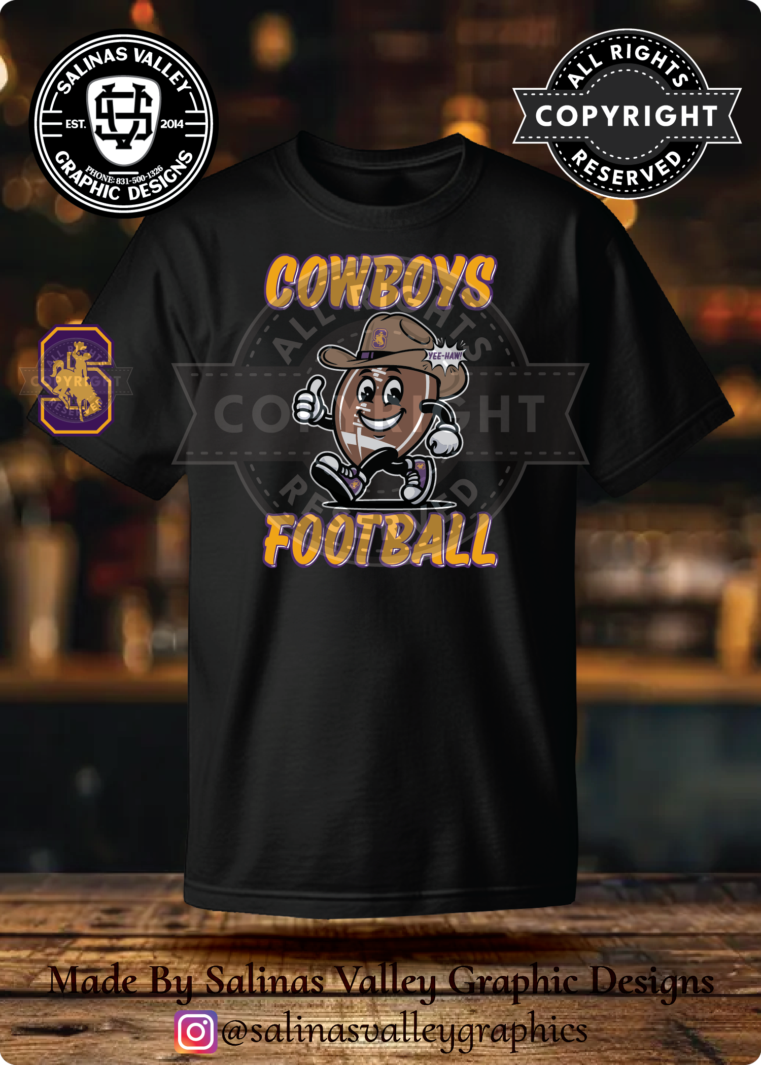 SHS Football Style 18 Black