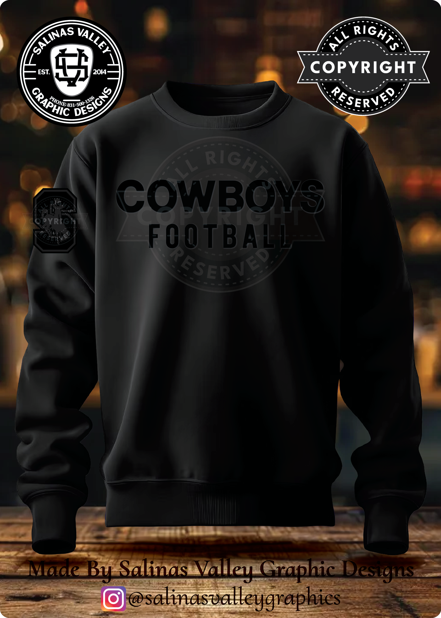 SHS Football Style 2 Black