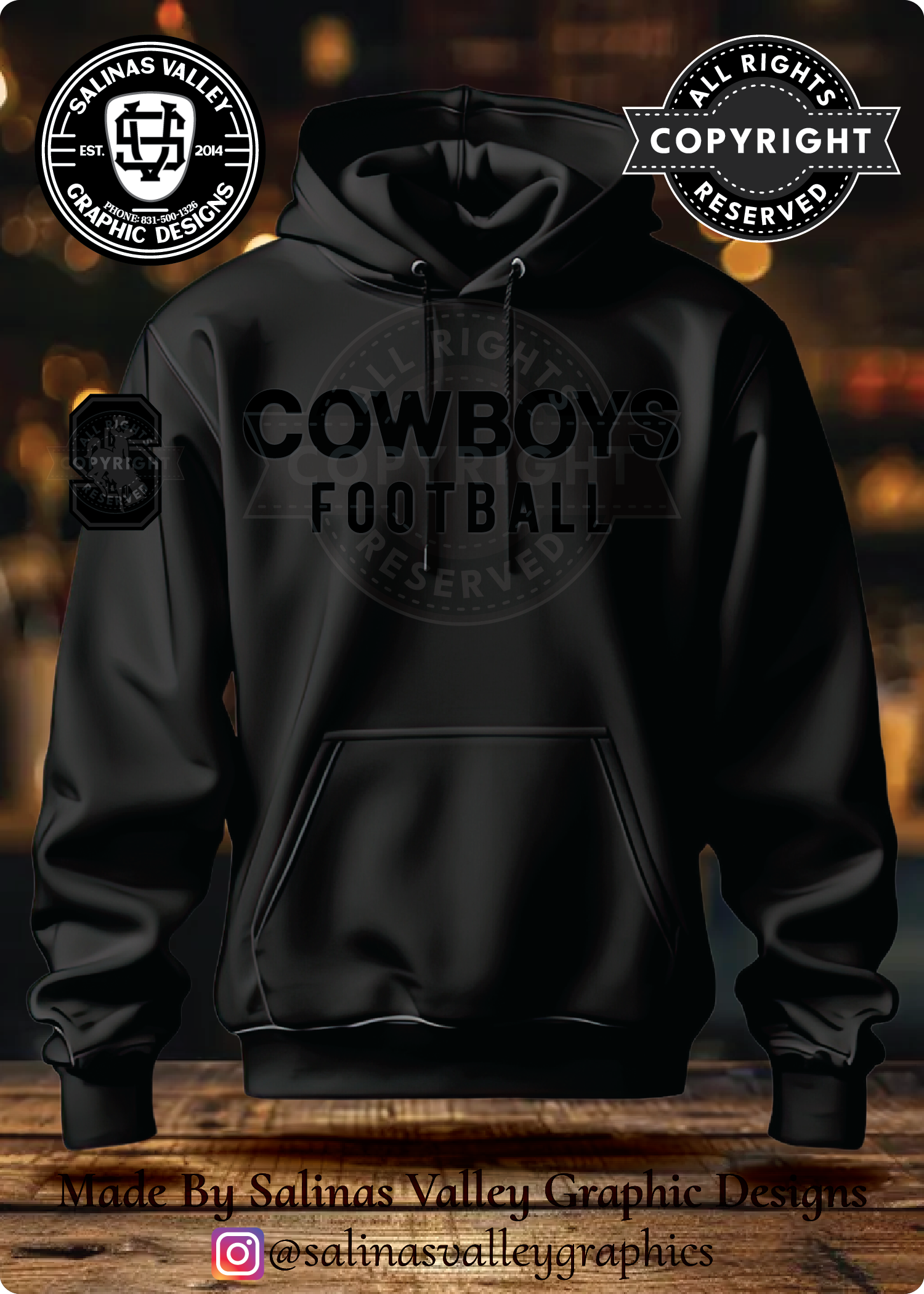 SHS Football Style 2 Black