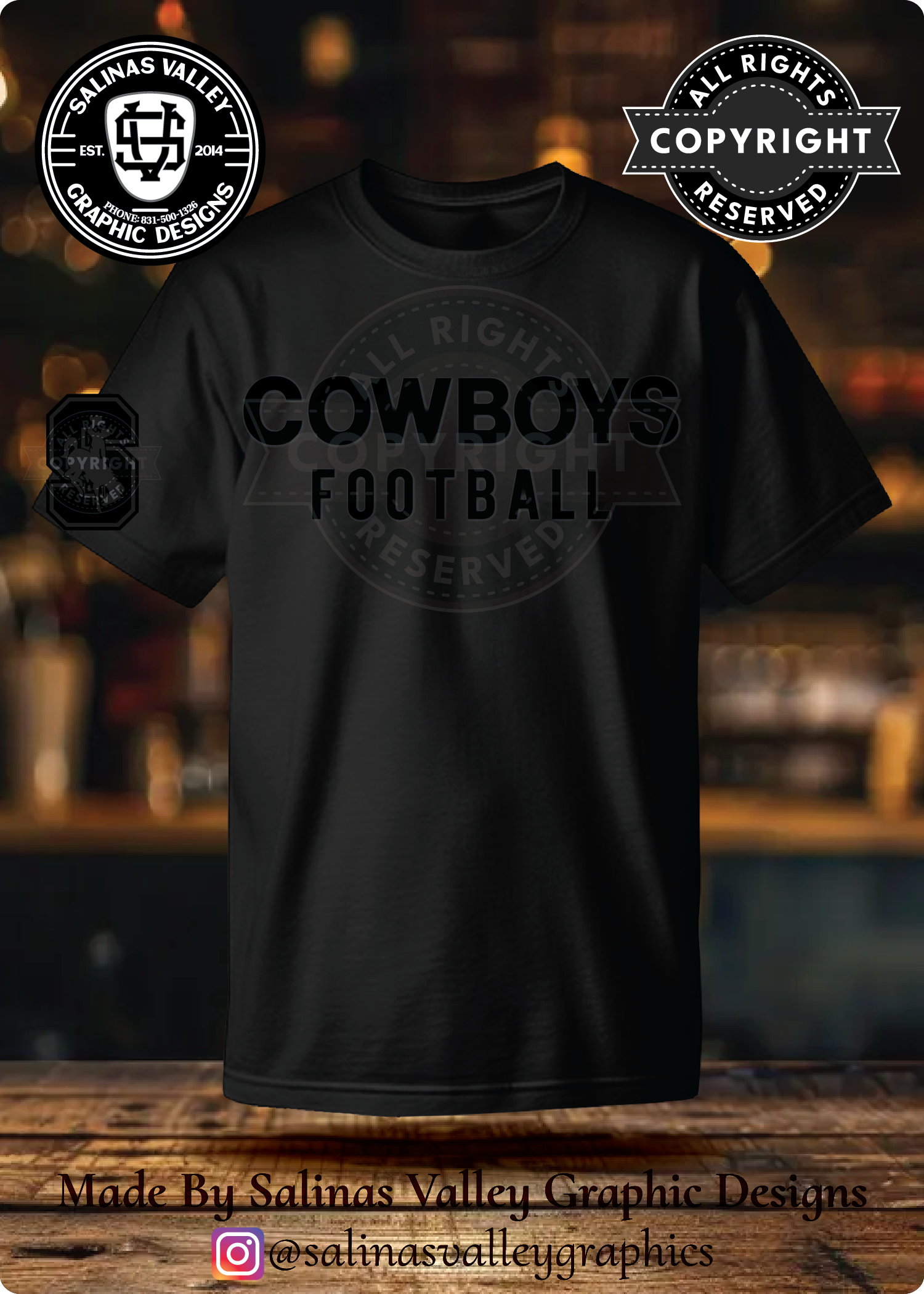SHS Football Style 2 Black