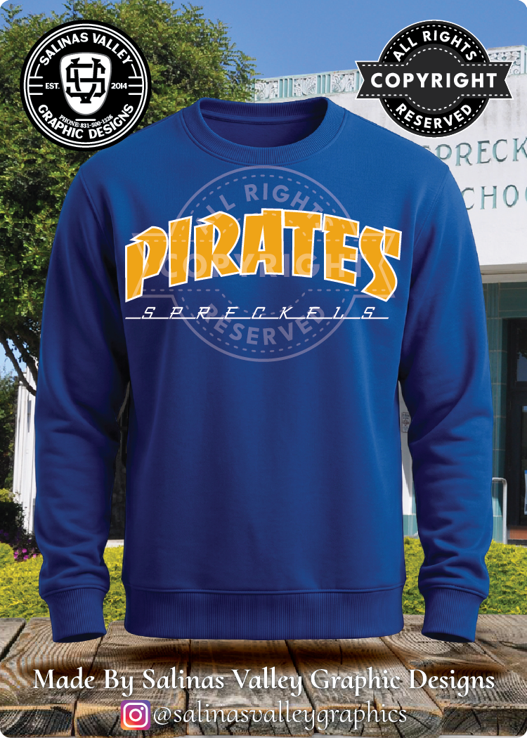 Spreckels Pirates 3 Royal Blue - GLITTER
