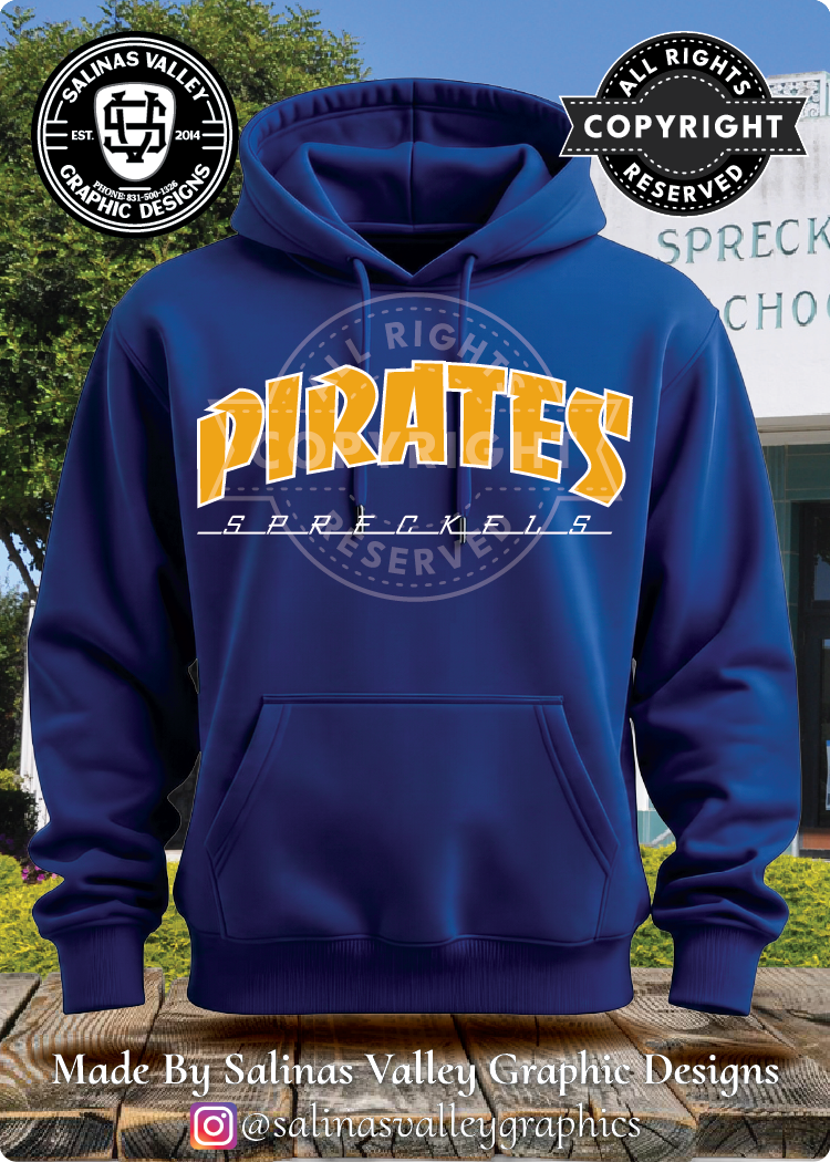 Spreckels Pirates 3 Royal Blue - GLITTER