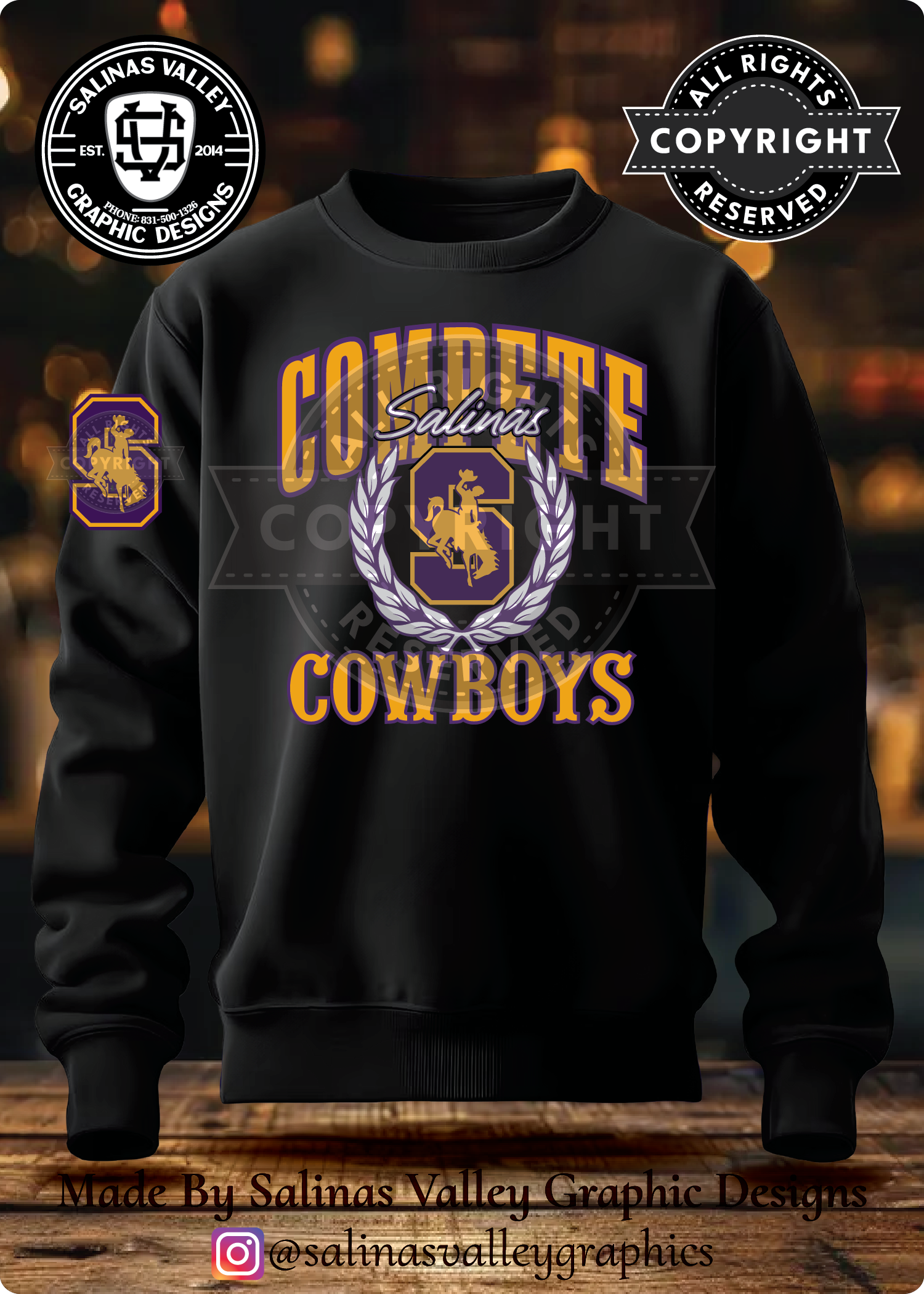 SHS Football Style 21 Black
