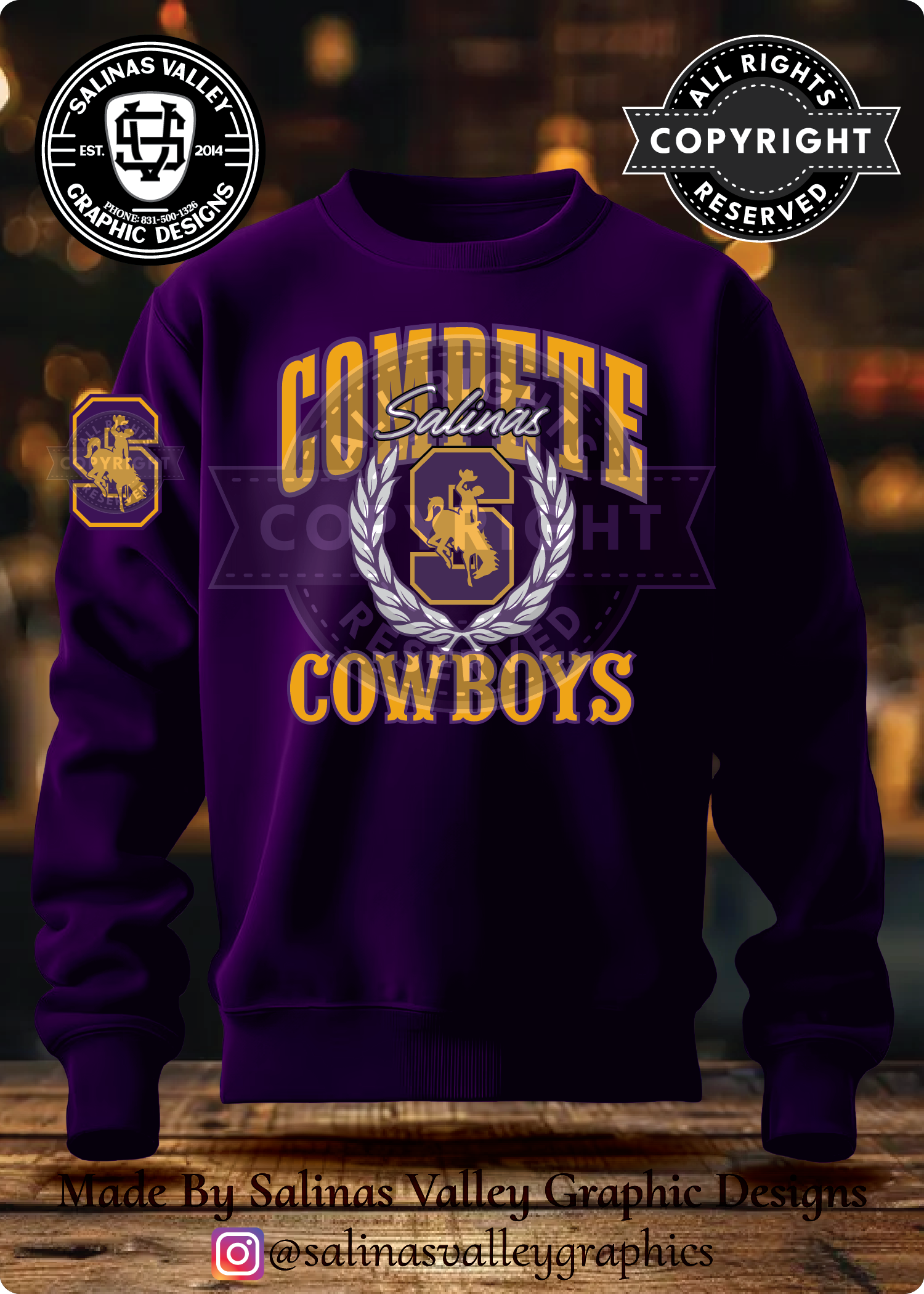 SHS Football Style 21 Purple