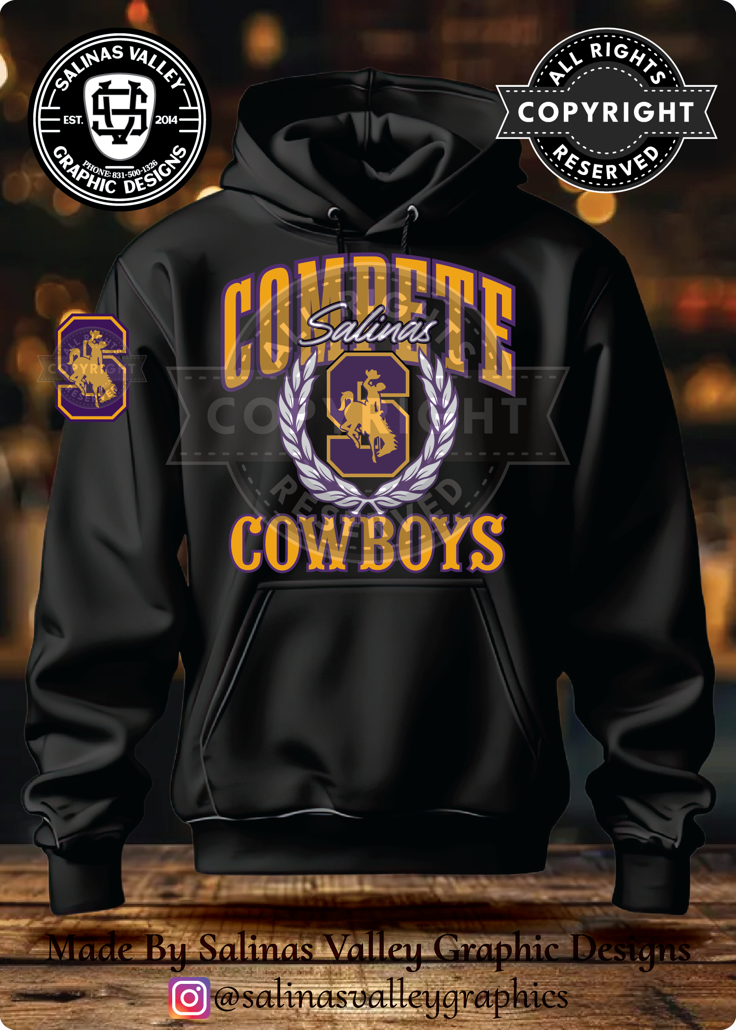 SHS Football Style 21 Black