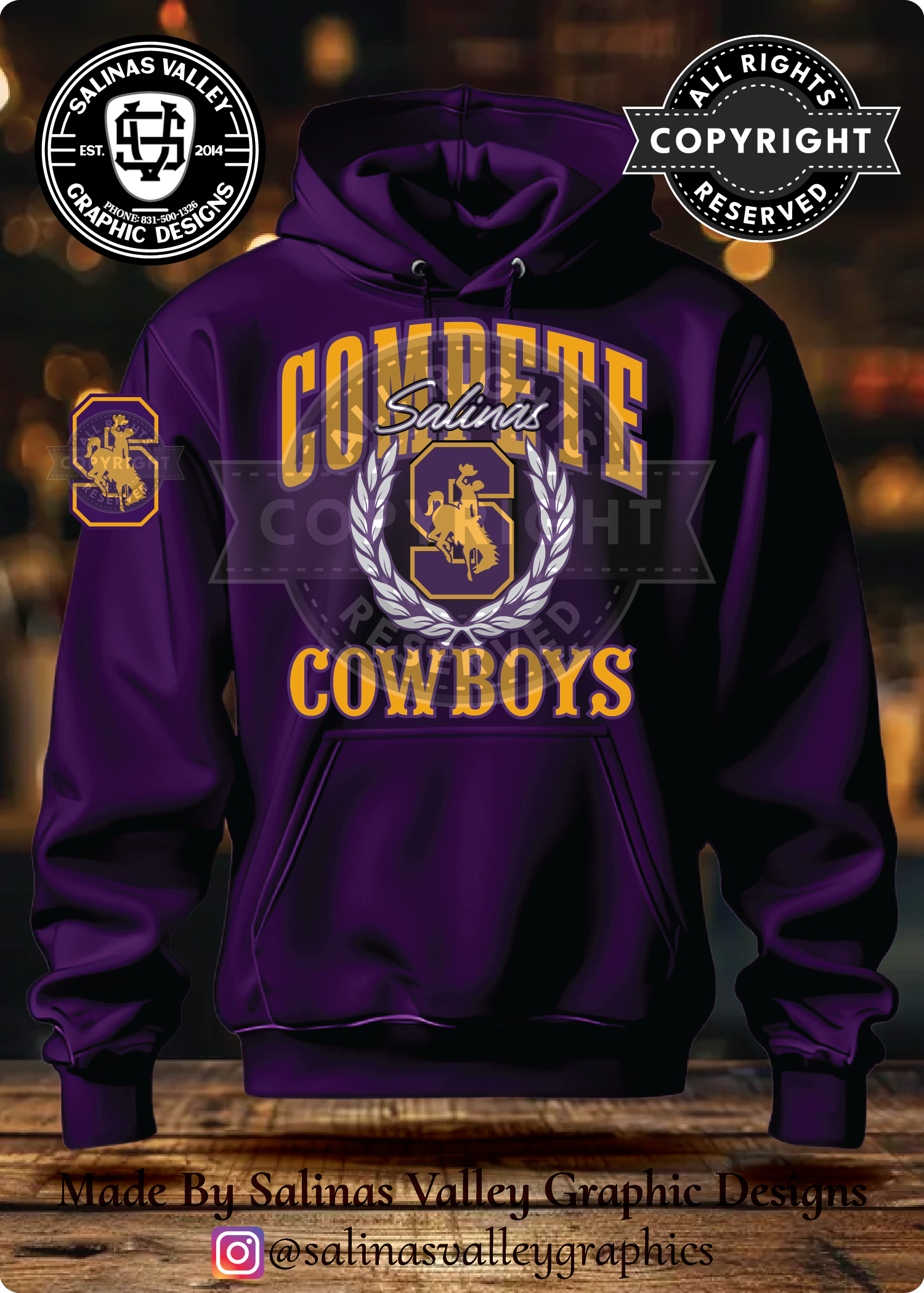 SHS Football Style 21 Purple