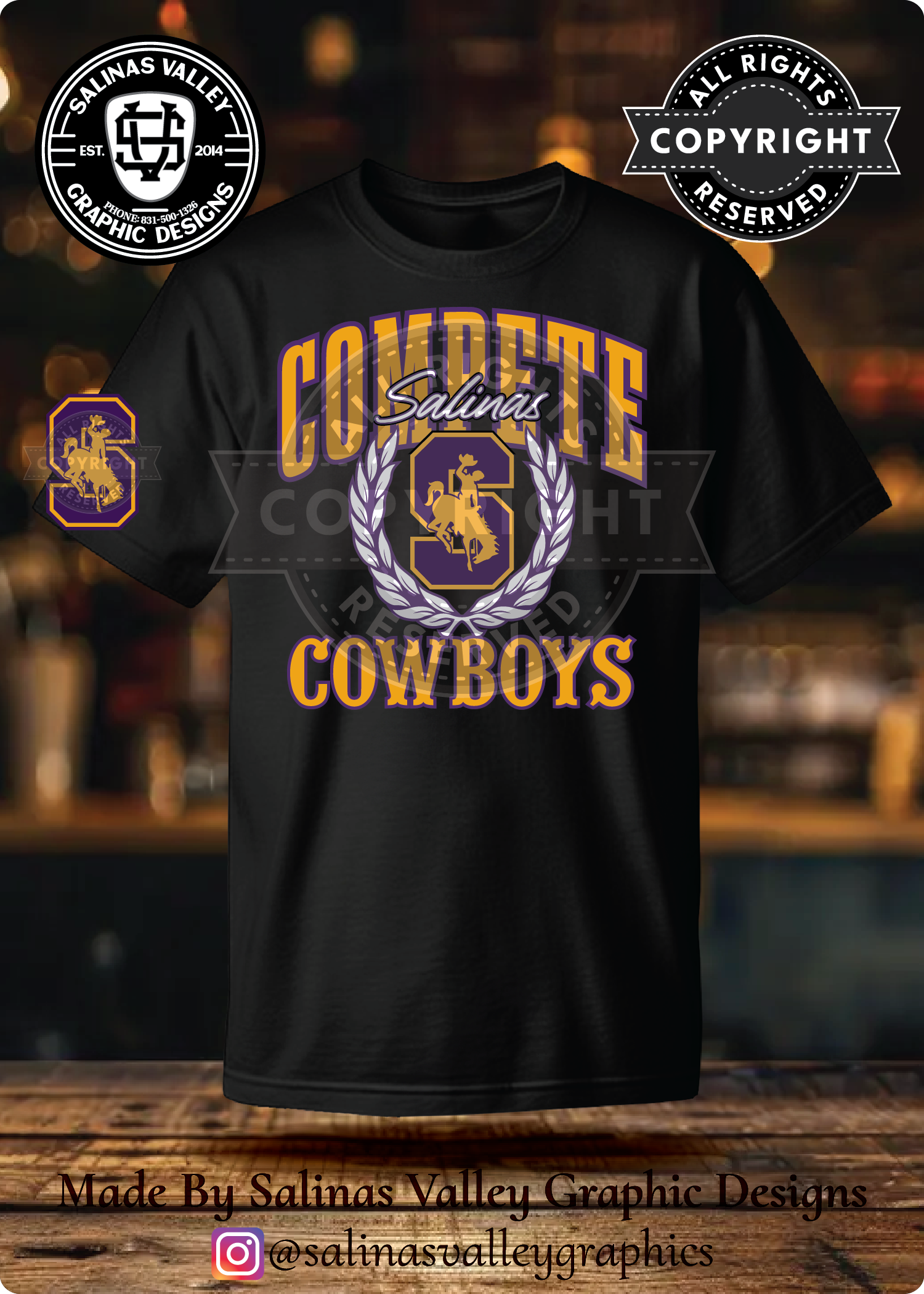 SHS Football Style 21 Black