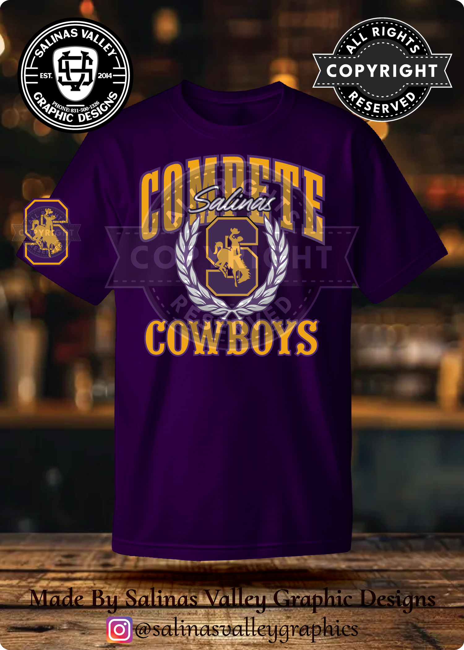 SHS Football Style 21 Purple