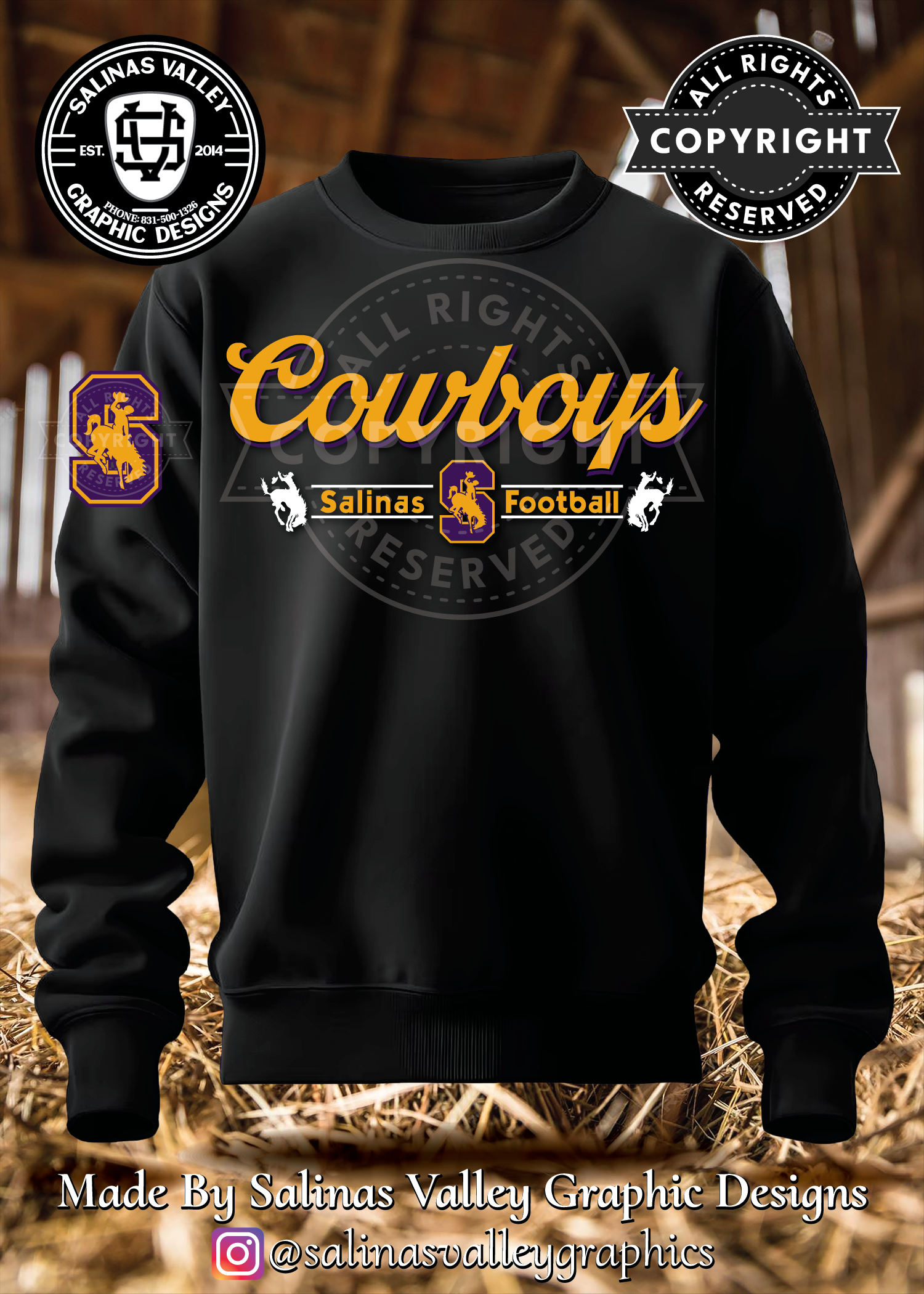 SHS Football Style 22 Black - Glitter