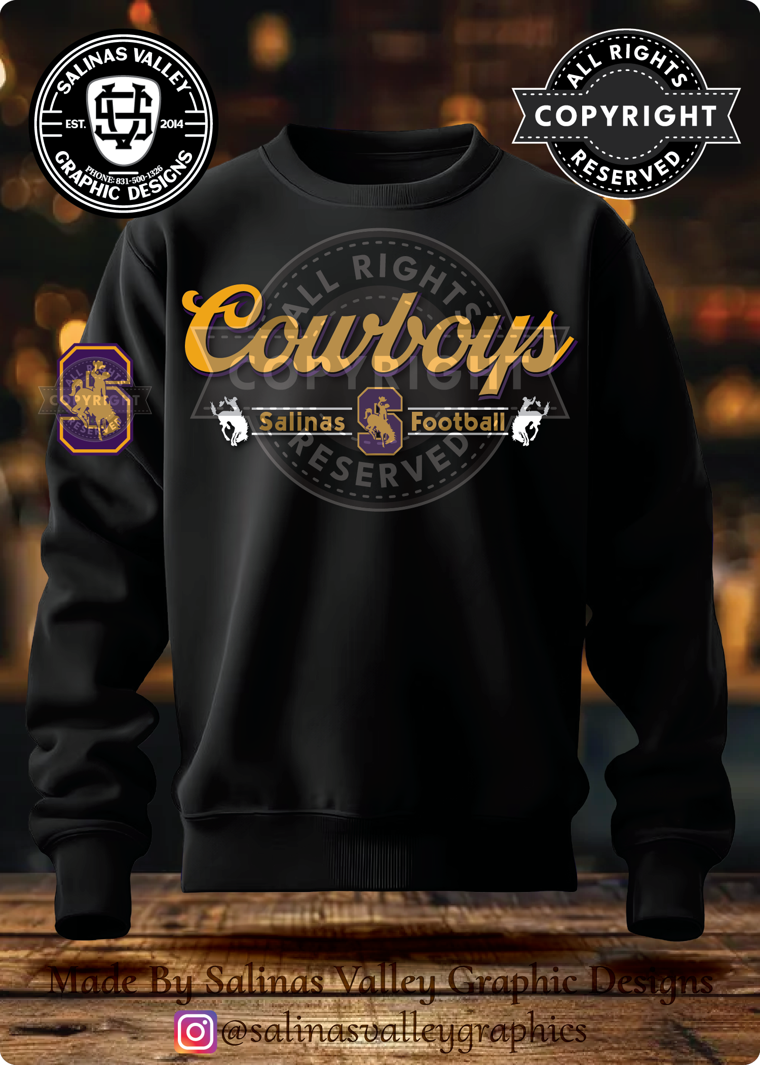 SHS Football Style 22 Black