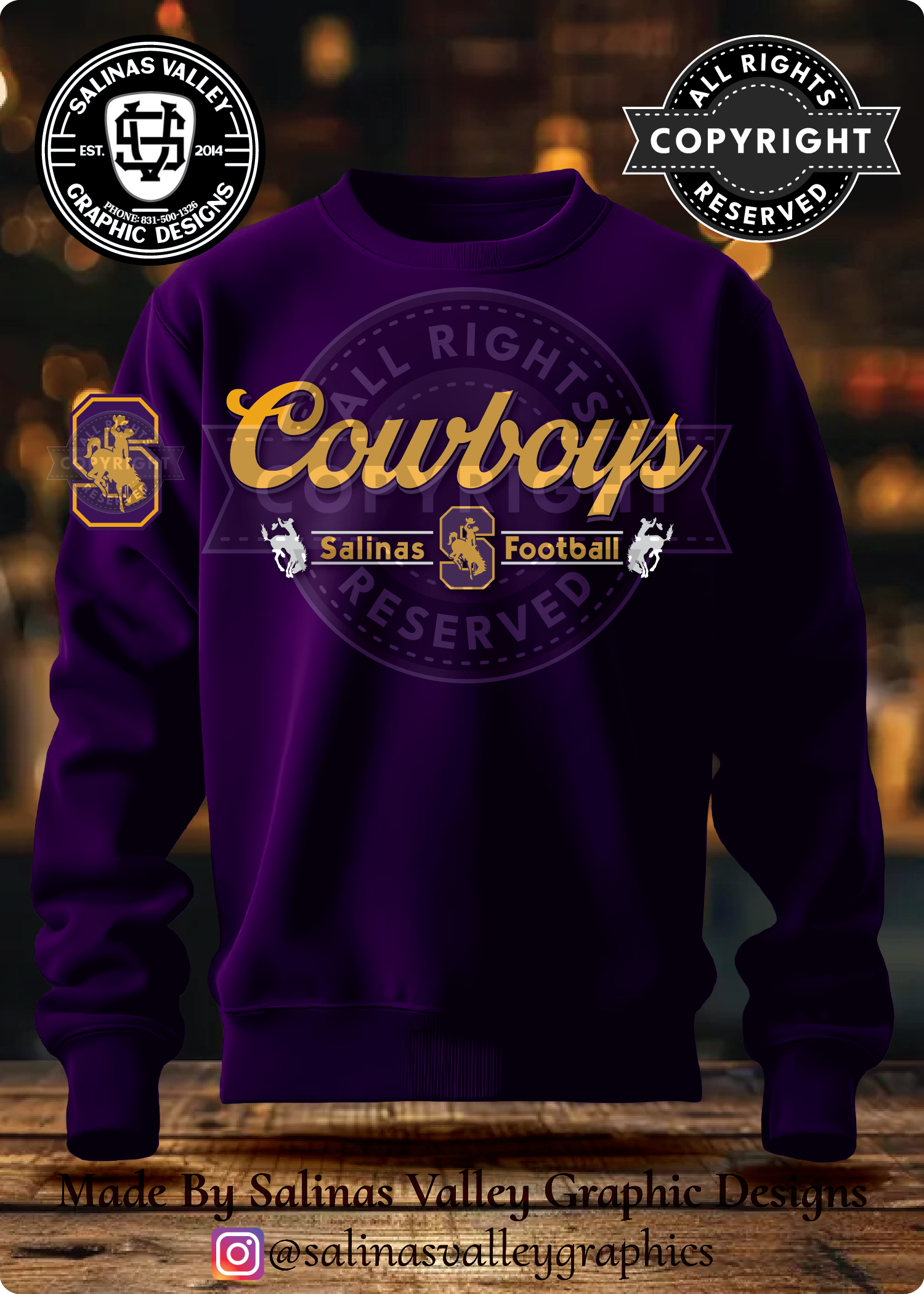 SHS Football Style 22 Purple