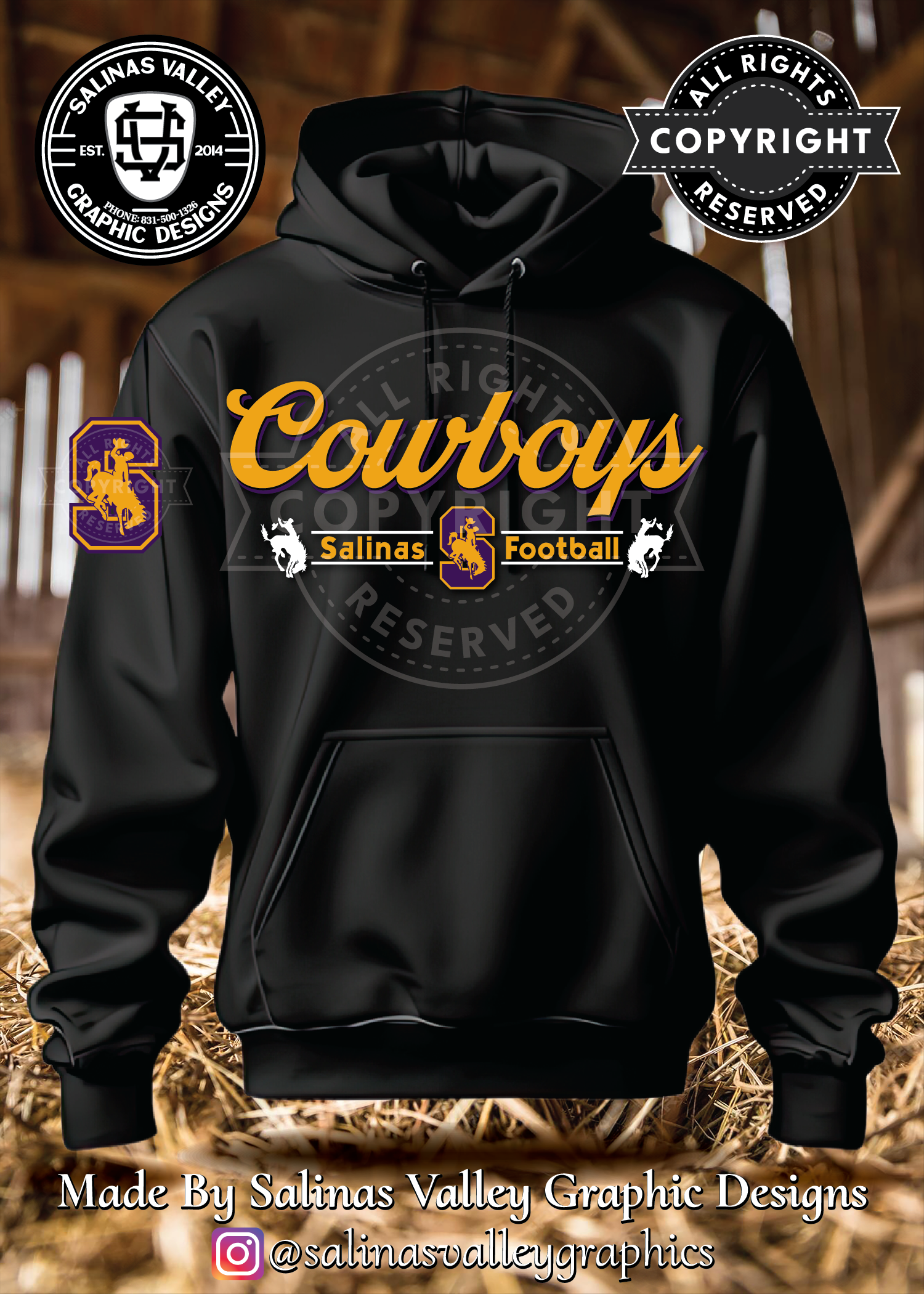 SHS Football Style 22 Black - Glitter