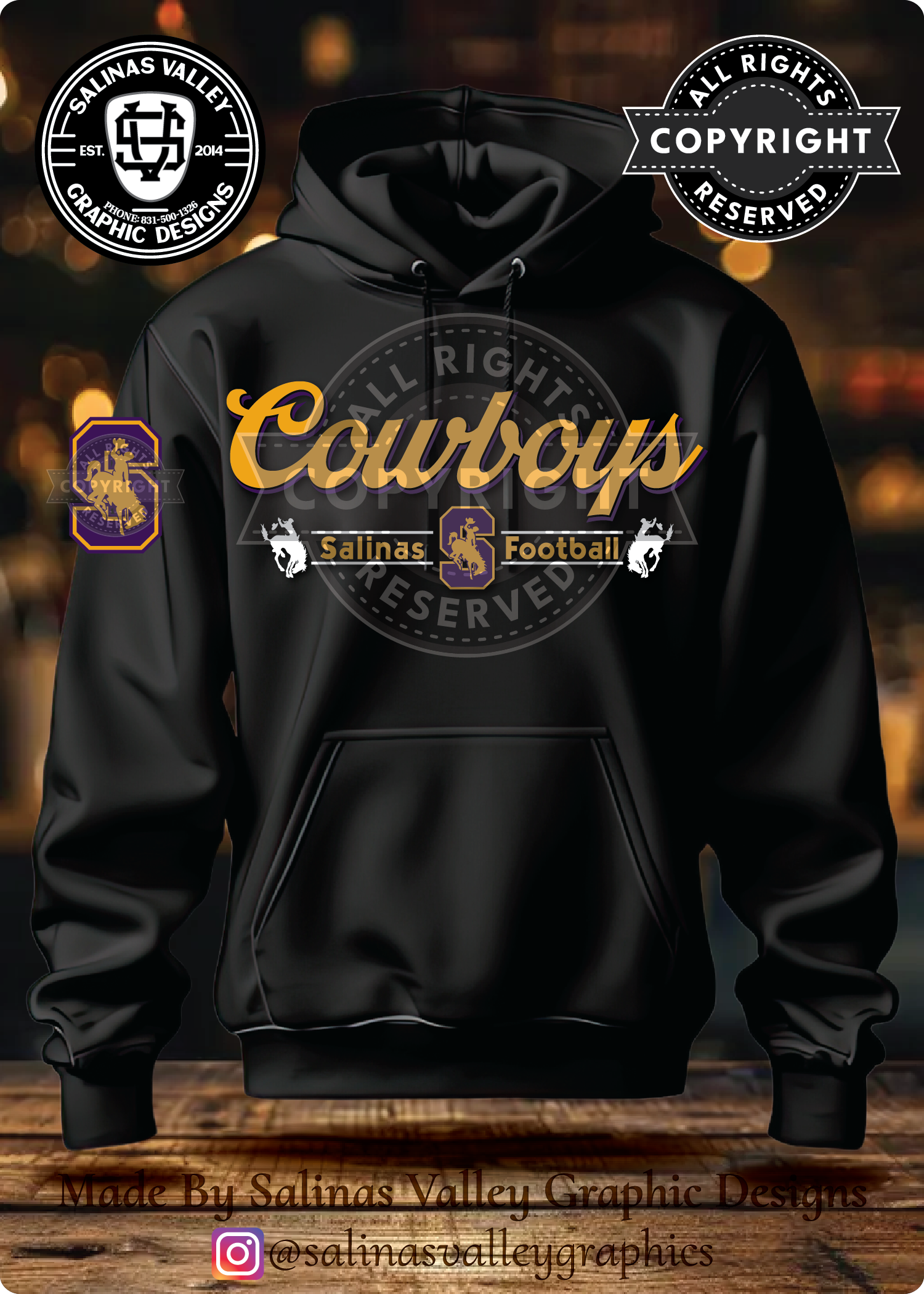 SHS Football Style 22 Black