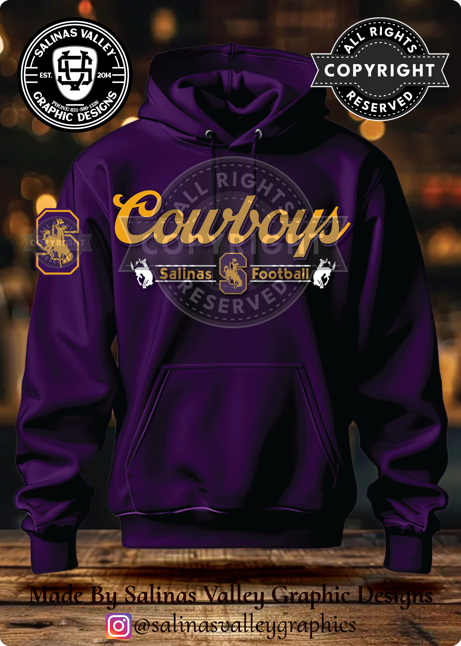 SHS Football Style 22 Purple