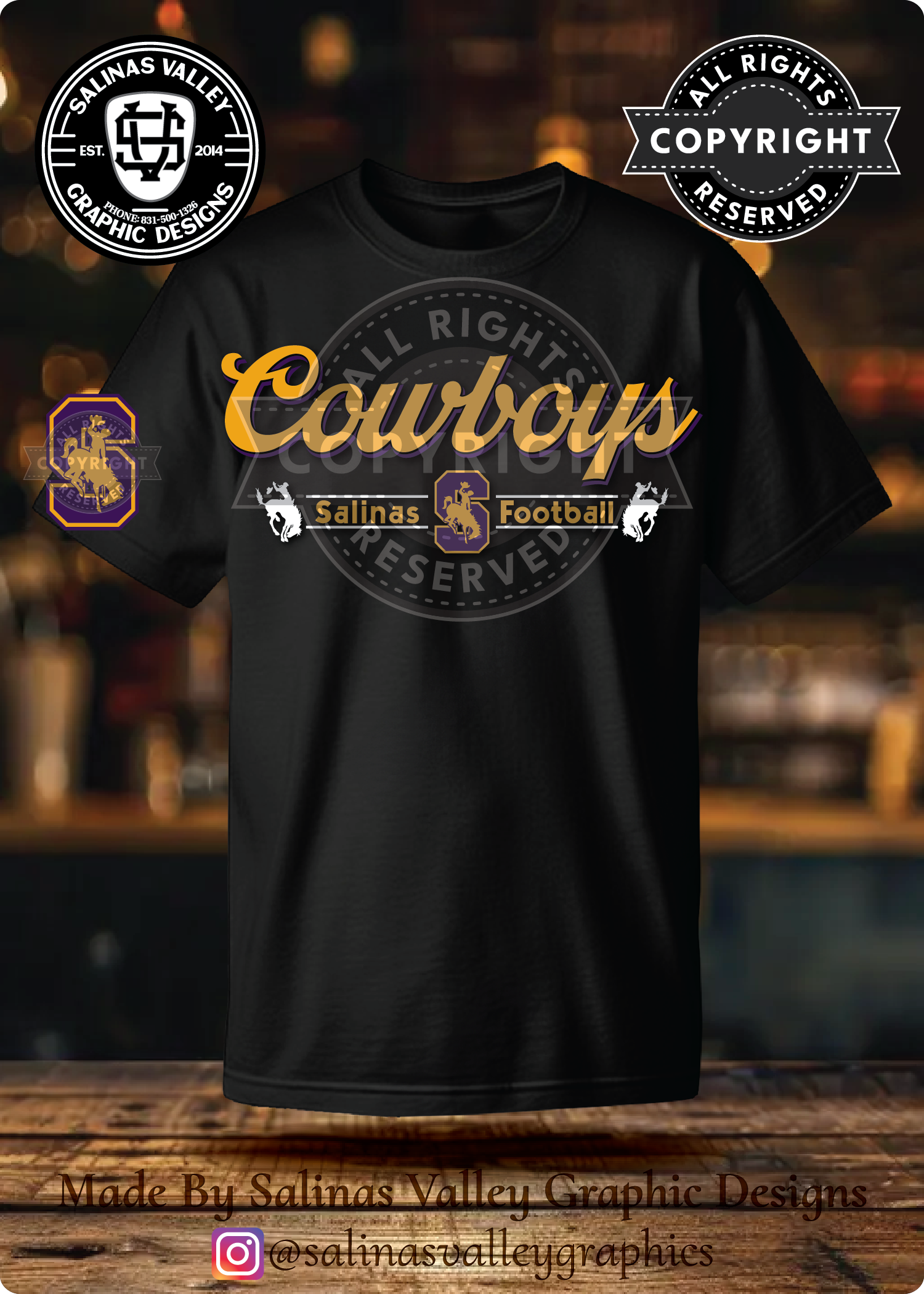 SHS Football Style 22 Black
