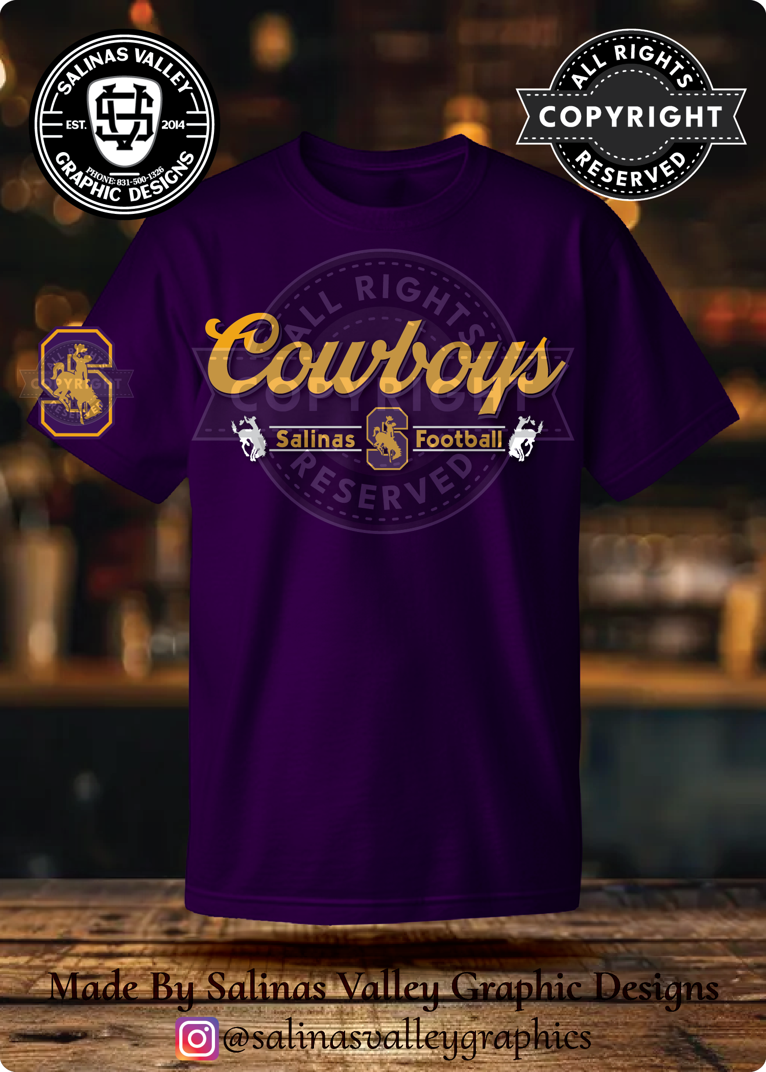SHS Football Style 22 Purple