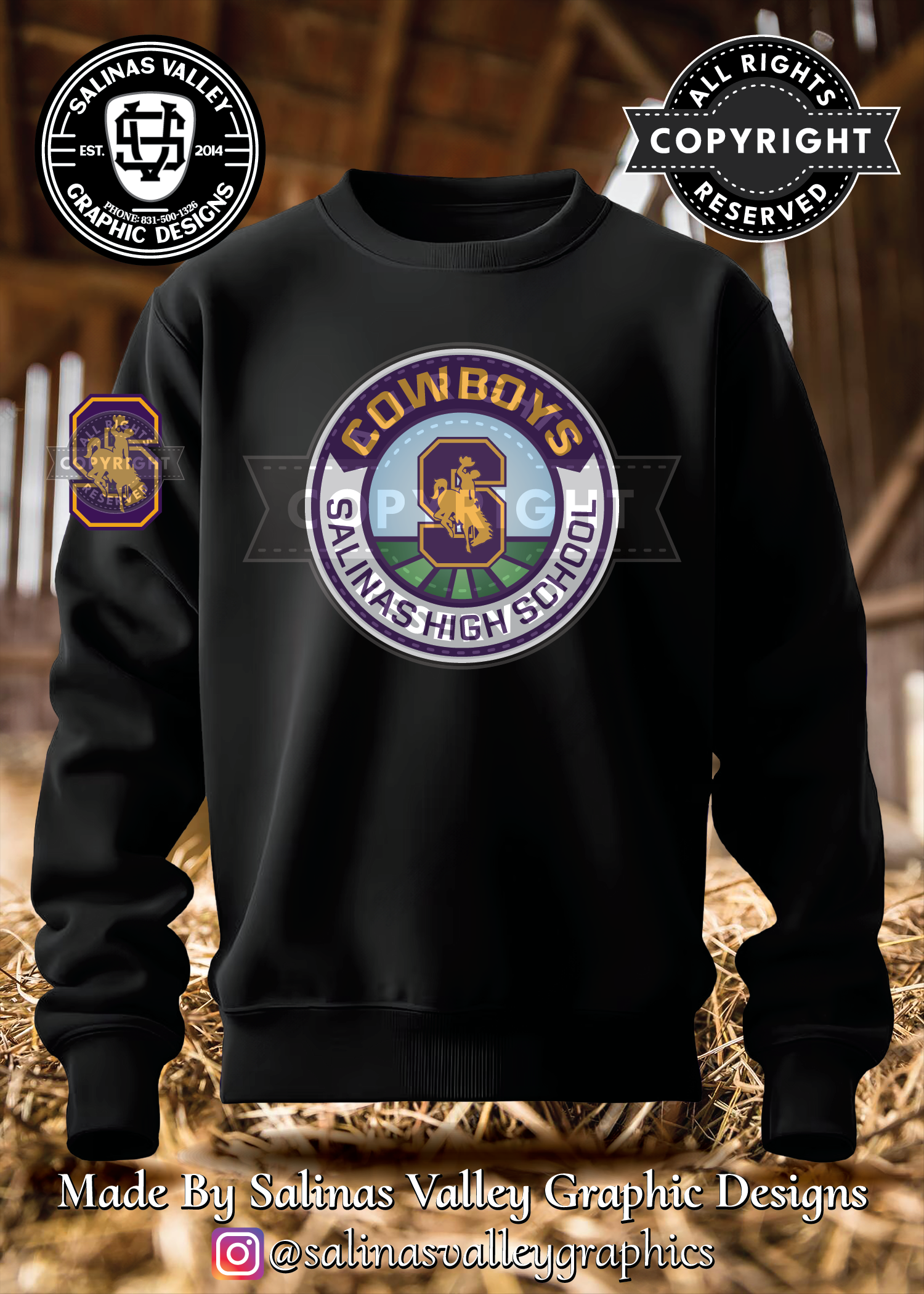 SHS Football Style 23 Black