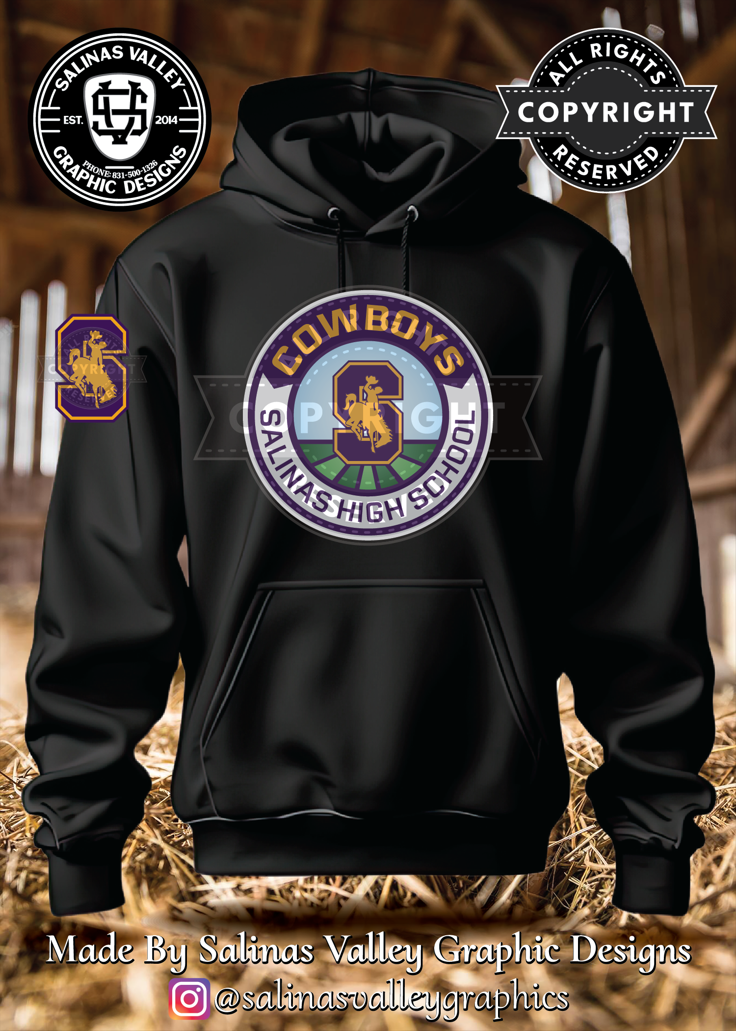 SHS Football Style 23 Black