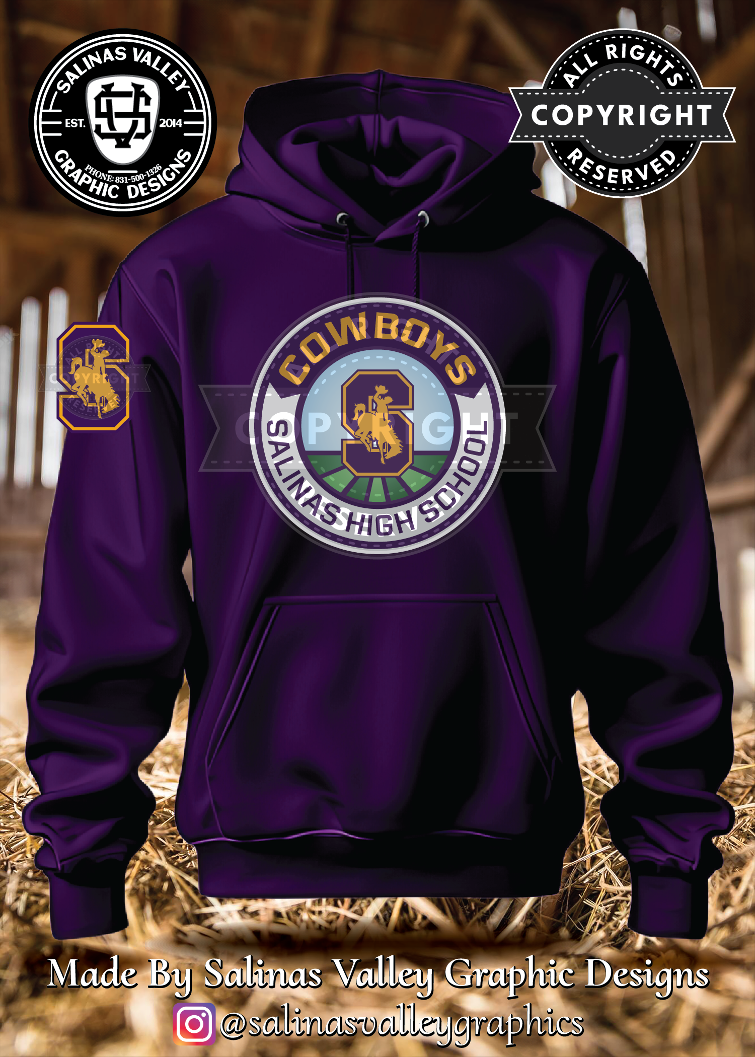 SHS Football Style 23 Purple