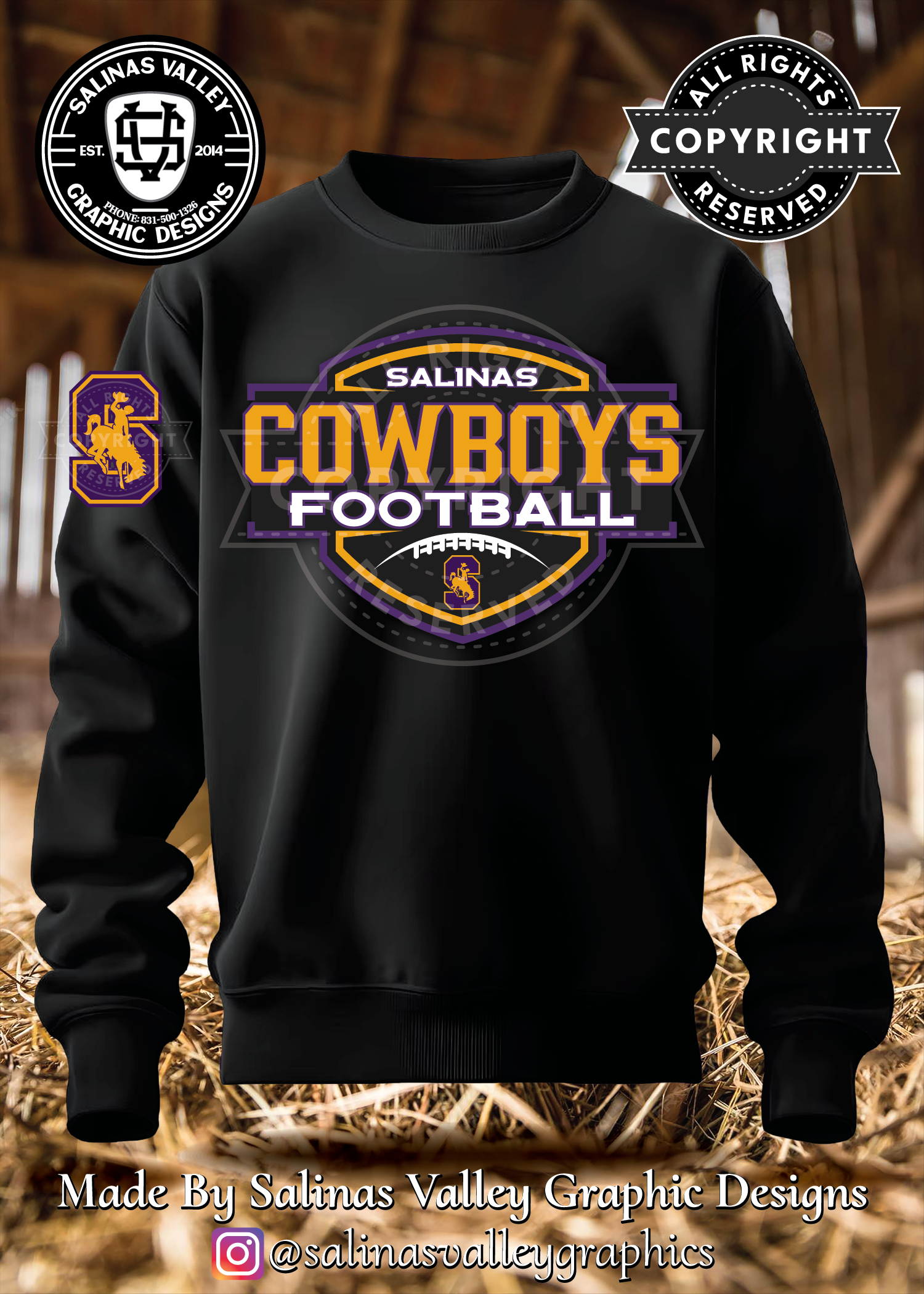 SHS Football Style 24 Black - Glitter