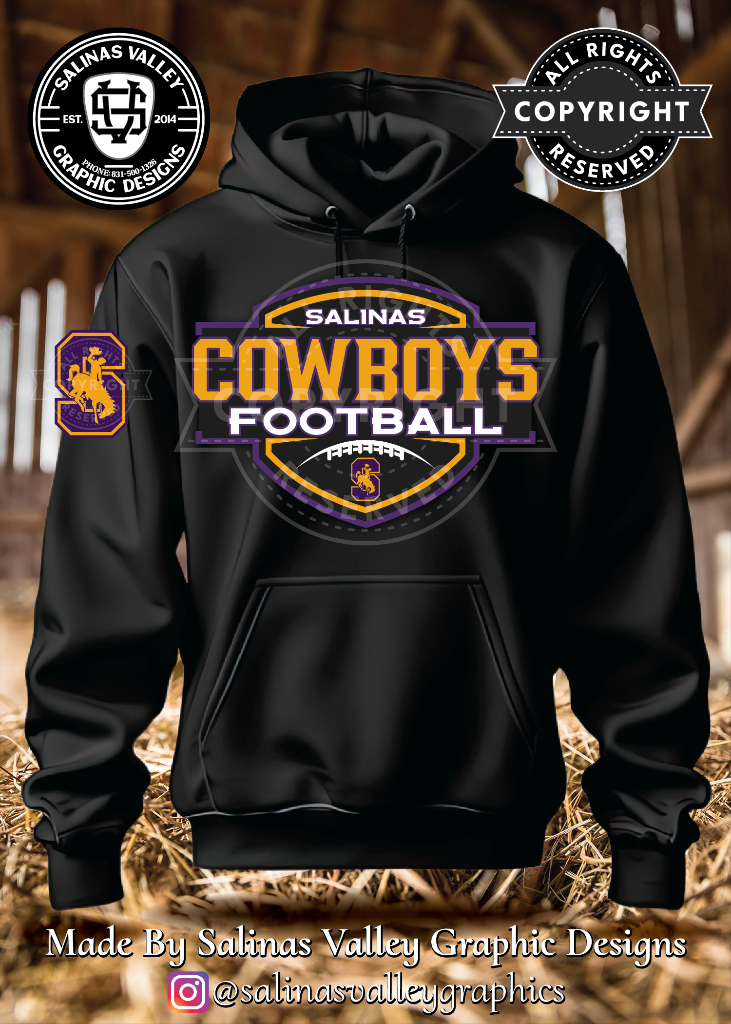 SHS Football Style 24 Black - Glitter