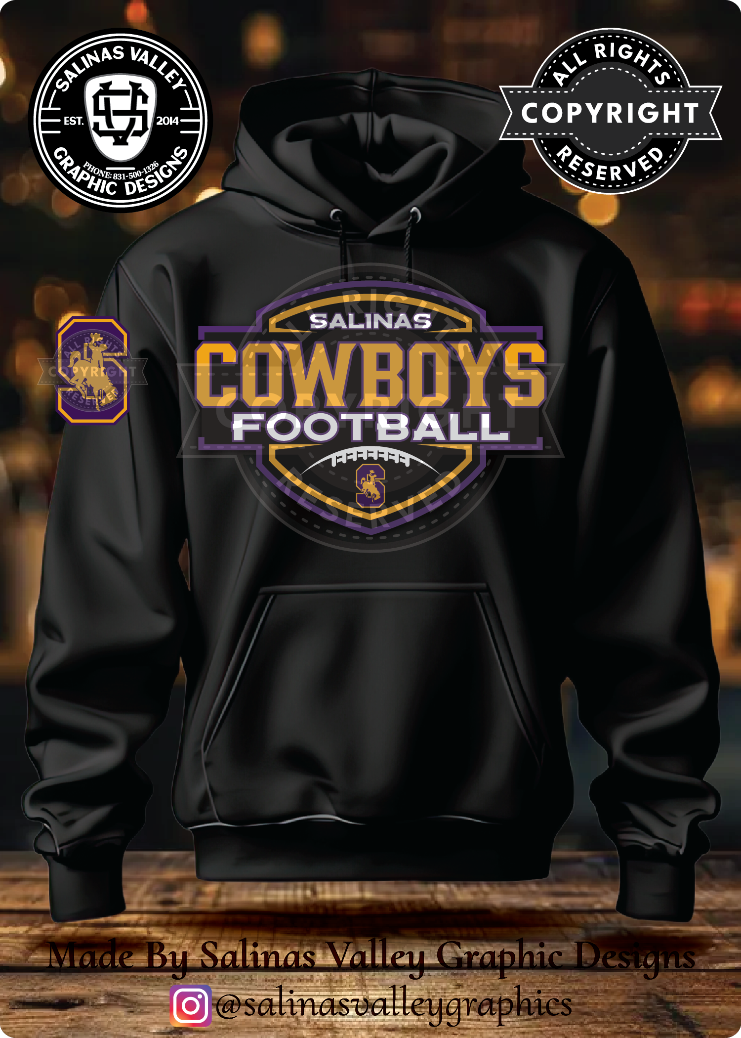 SHS Football Style 24 Black