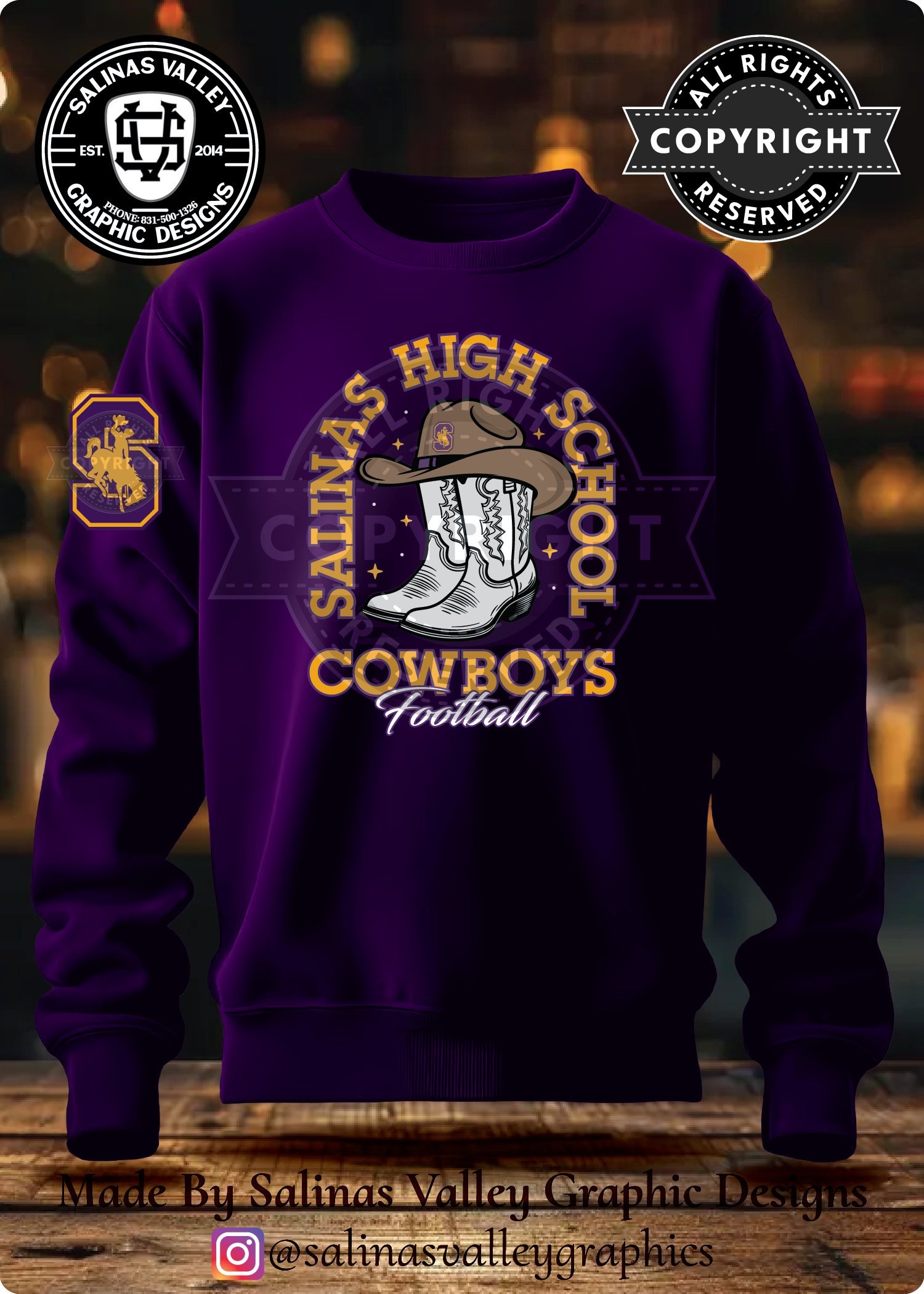 SHS Football Style 27 Purple