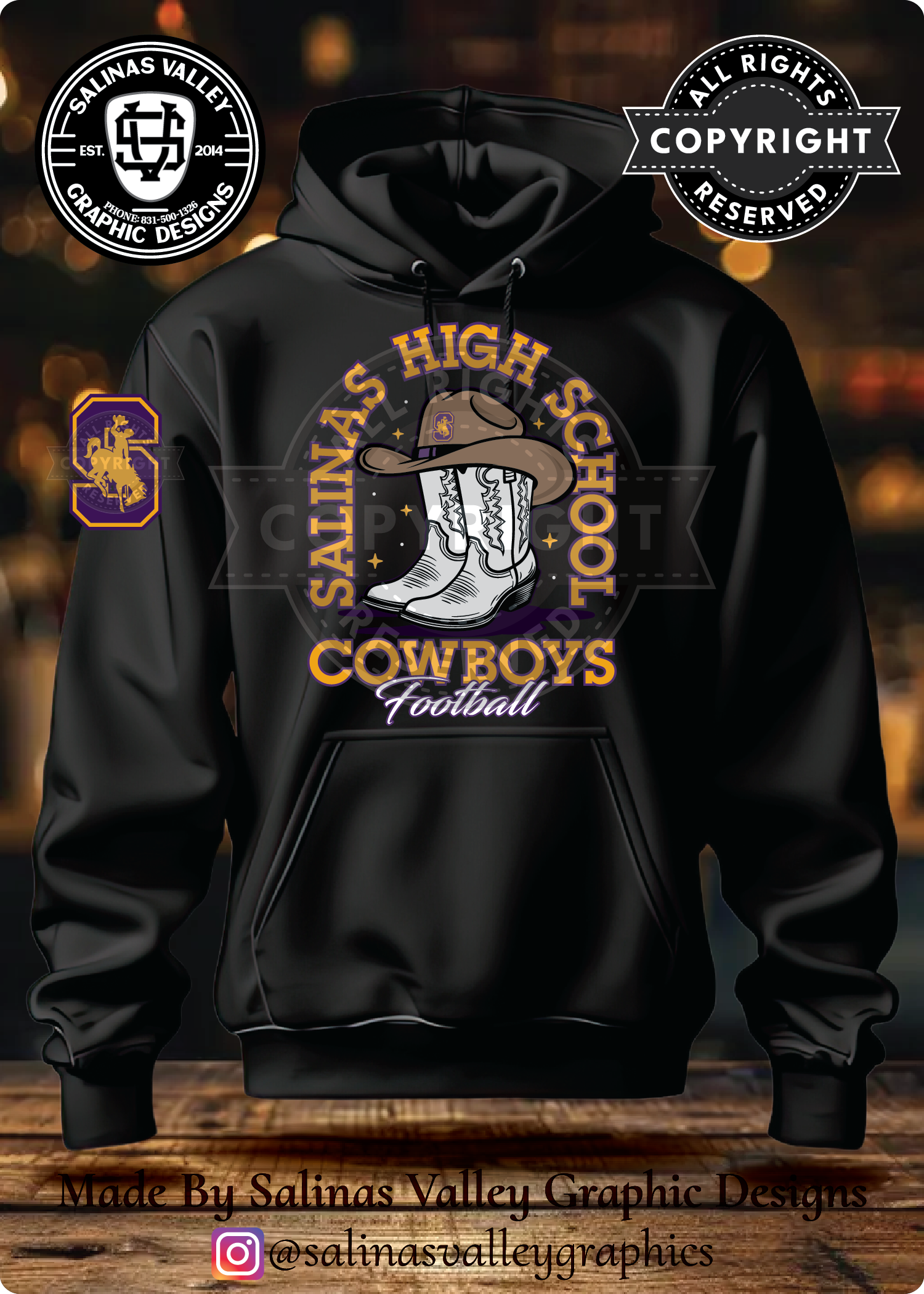 SHS Football Style 27 Black